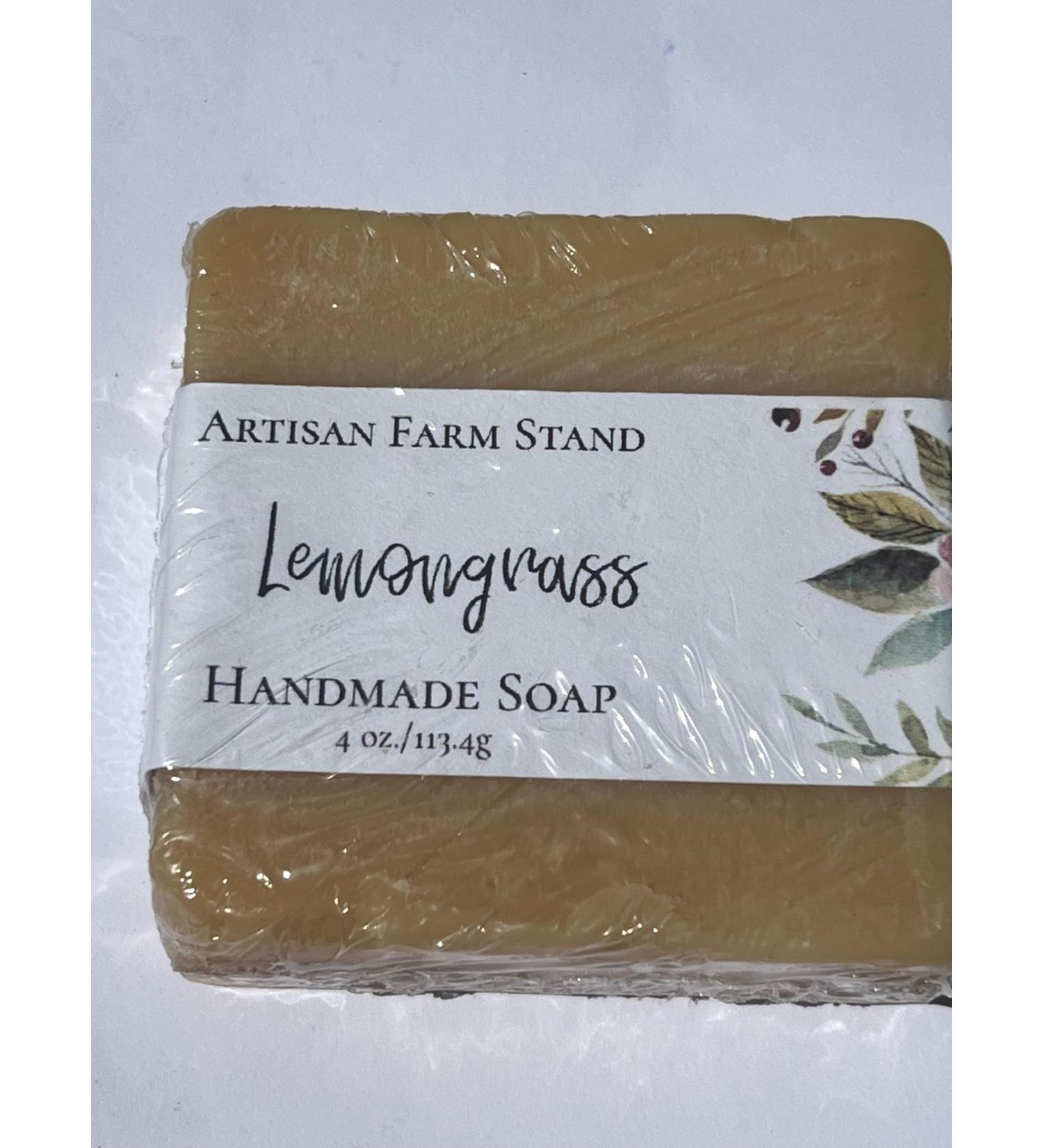 Buy Lemongrass Handmade Soap 4 oz | Pack of 10 | Natural Organic & Eco-Friendly | International Shipping Available - Buy Online on GoSupps.com