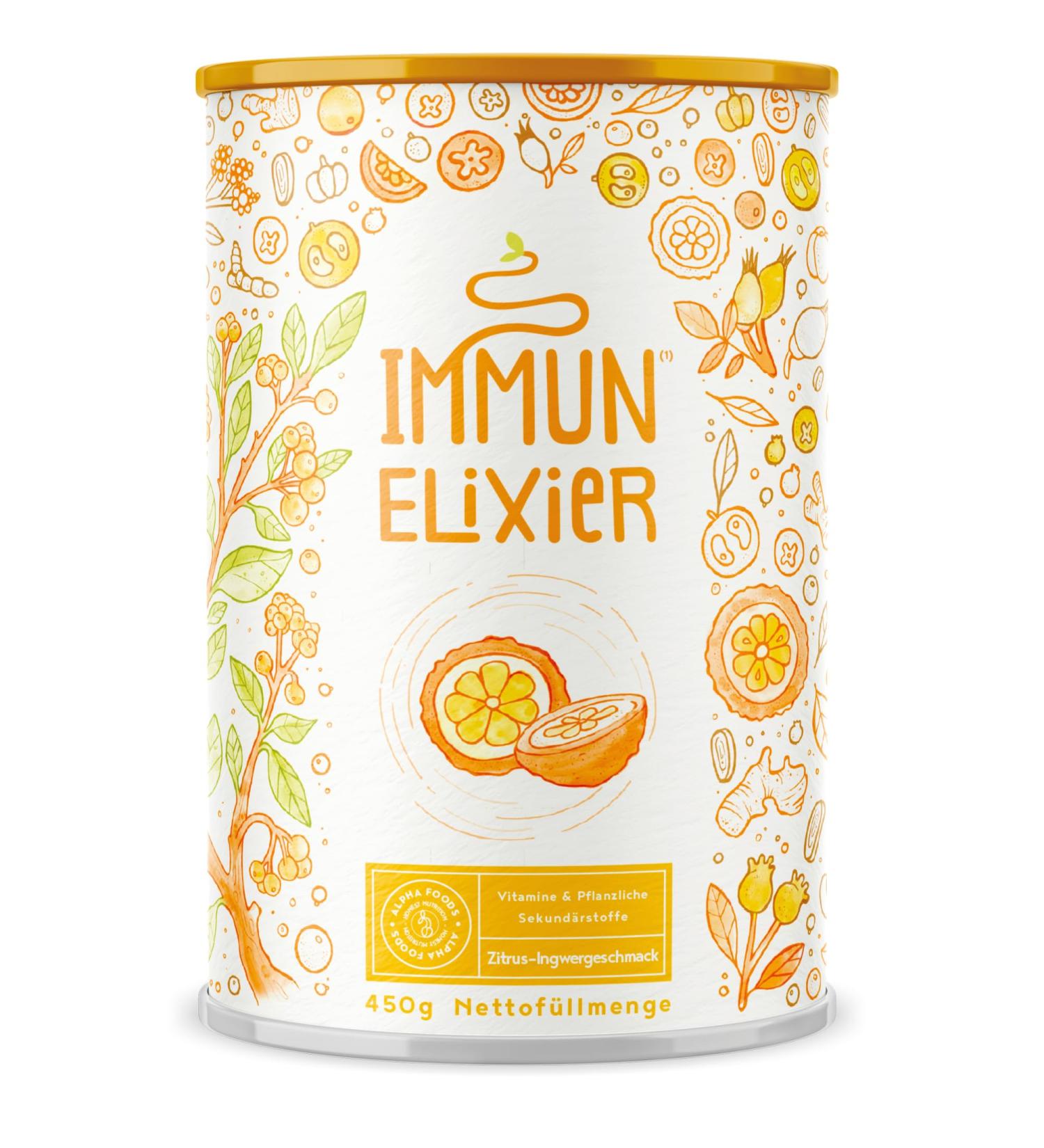 Immun Elixir Powder - Quercetin & Vitamin C with Turmeric Bioflavonoids Zinc & More for Immune Support - 450g | International Shipping - Buy Online on GoSupps.com