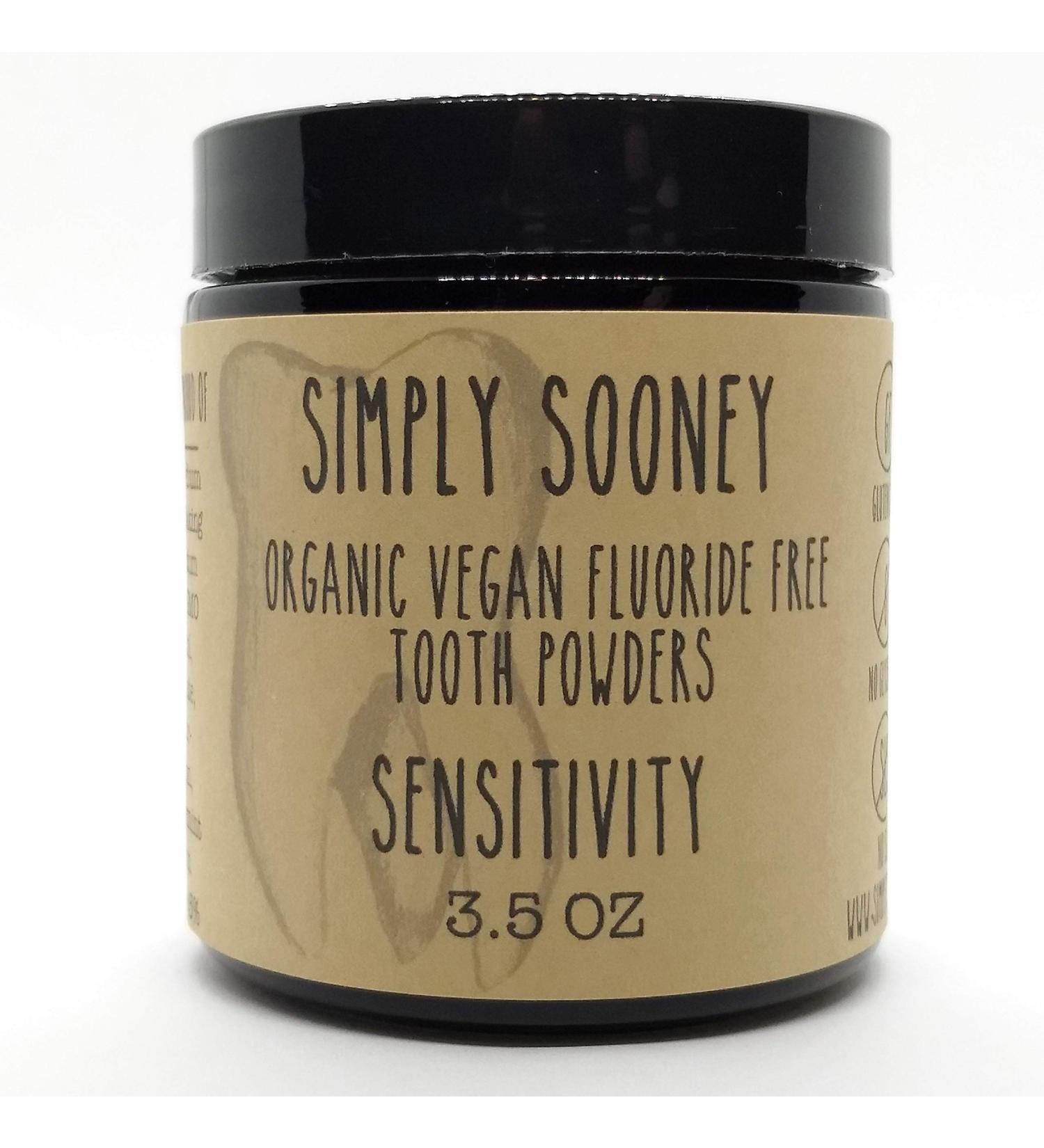Organic Vegan Fluoride-Free Tooth Powder - Remineralizing Formula with Cinnamon & Clove | 6 Month Supply | Glass Jar - Buy Online on GoSupps.com