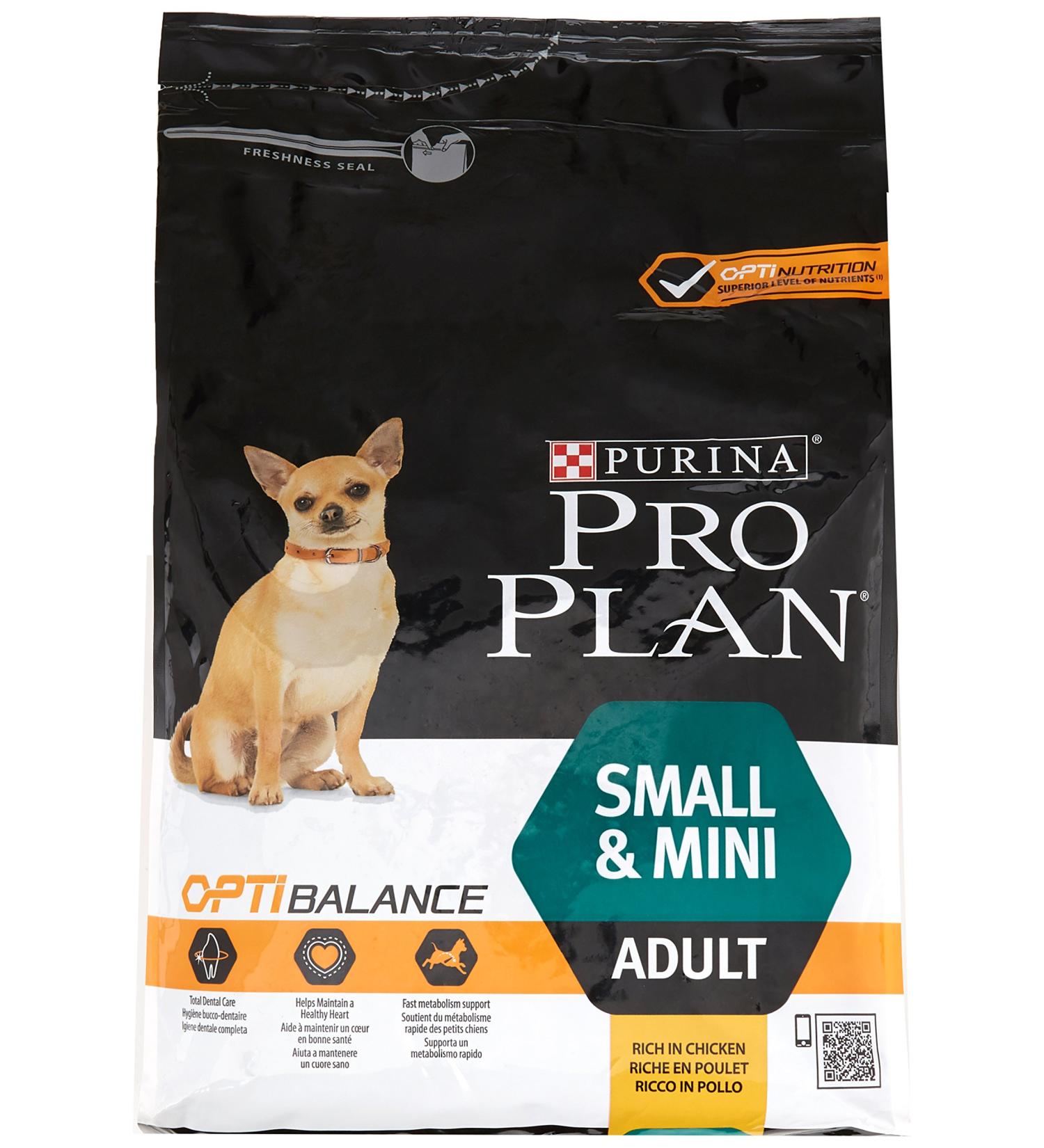 Pro Plan Small & Mini Adult with Optibalance Rich in Chicken 3 kg Dry Food for Small Adult Dogs