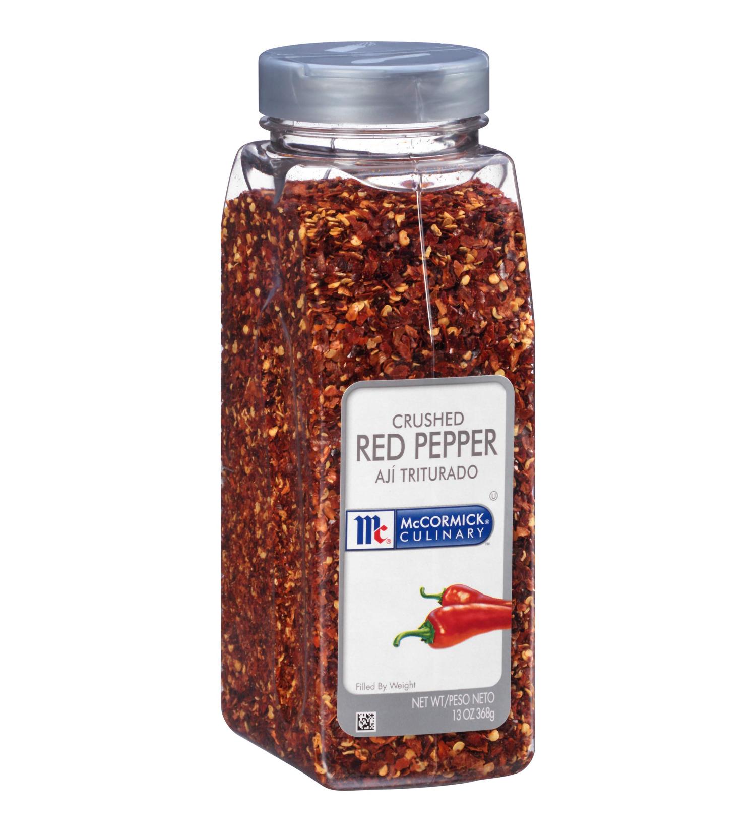McCormick Culinary Crushed Red Pepper Flakes 13 oz - Perfect for Pizza, Beef, Pork, and Flatbreads - Buy Online on GoSupps.com