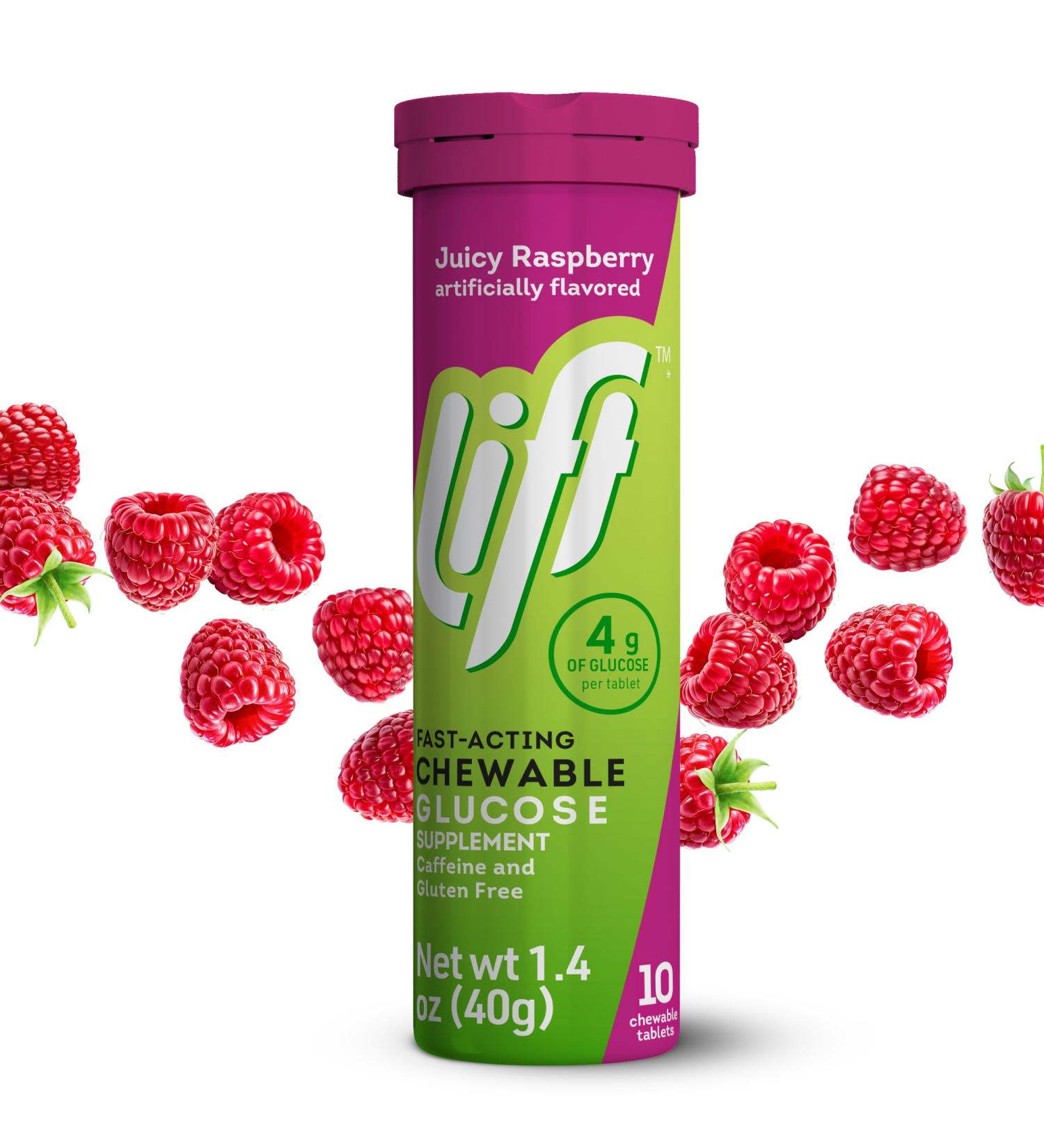 Lift Glucose Fast-Acting Glucose Chewable Energy Tablets Raspberry 10 ct Tube (Pack of 12) 10 Count (Pack of 12) Raspberry - Buy Online on GoSupps.com