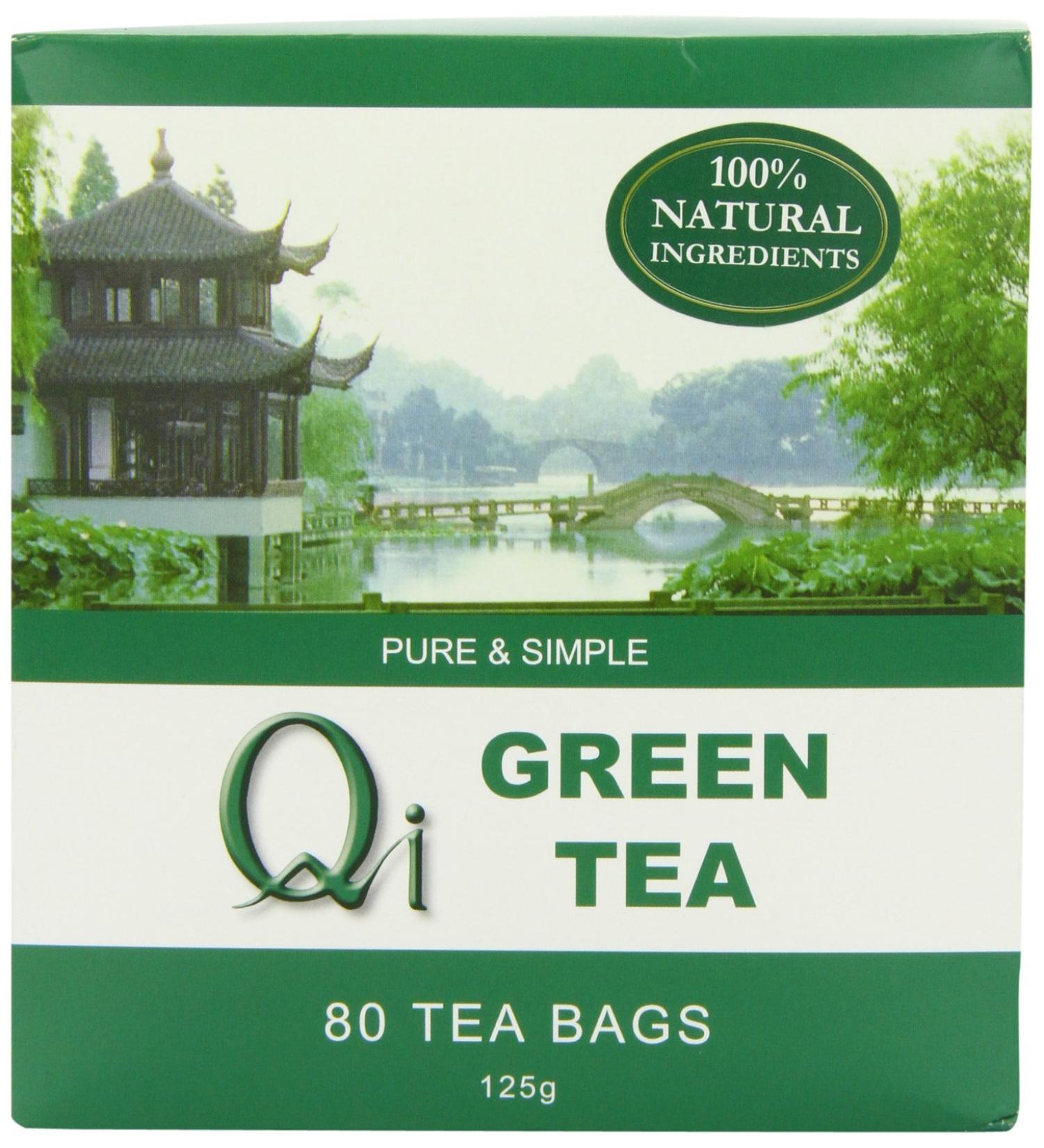 Qi Teas Organic Green 80 Teabags (Pack of 5 Total 400 Teabags) - Buy Online on GoSupps.com