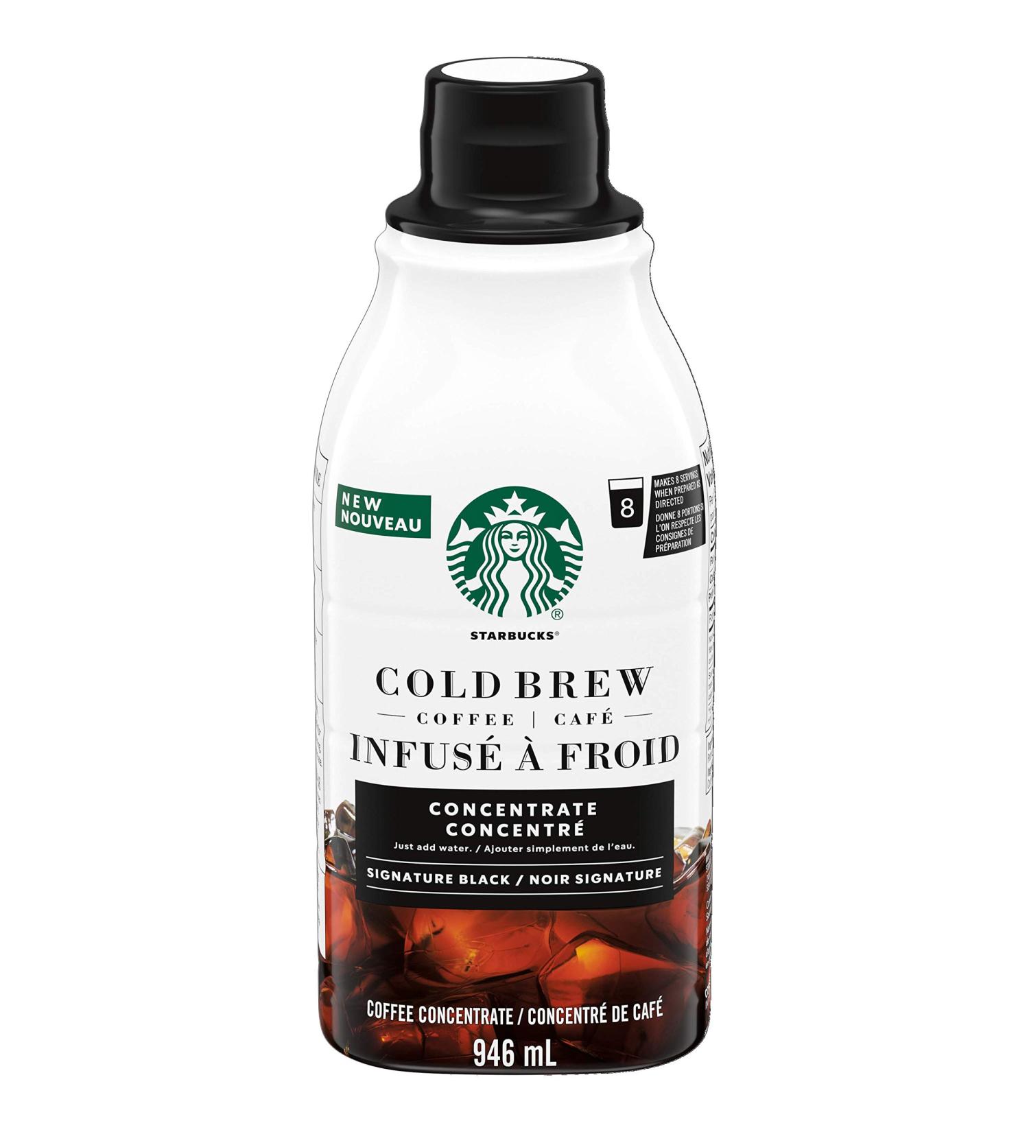 Starbucks Cold Brew Coffee Concentrate Signature Black 946 milliliters Unflavored 946 ml (Pack of 1) - Buy Online on GoSupps.com