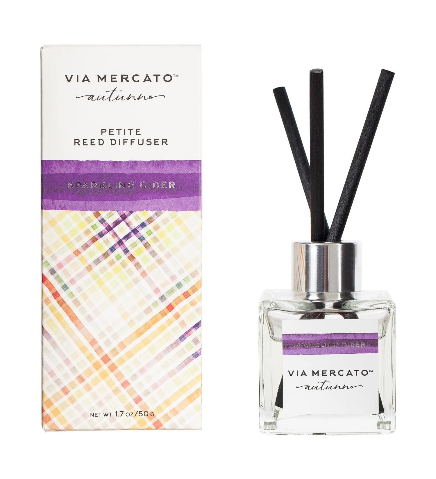 European Soaps 25114SC Autunno Petite Reed Diffuser Sparkling Cider Diffuser 1.7 Ounce Sparkling Cider Diffuser 1.7 Ounce