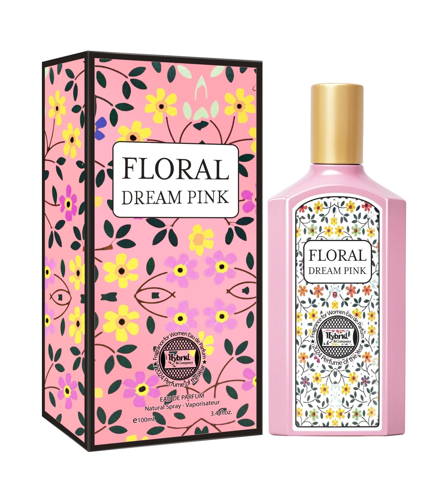 Hybrid & Company Women Floral Dream Pink Eau De Parfum Natural Spray Vaporisateur 3.4 Fl Oz FLORAL DREAM PINK 3.4 Fl Oz (Pack of 1) - Buy Online on GoSupps.com