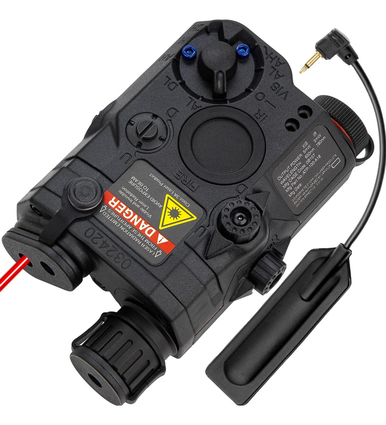 ACTIONUNION Airsoft PEQ-15 IR Laser Red Laser White LED Flashlight Black - Buy Online on GoSupps.com
