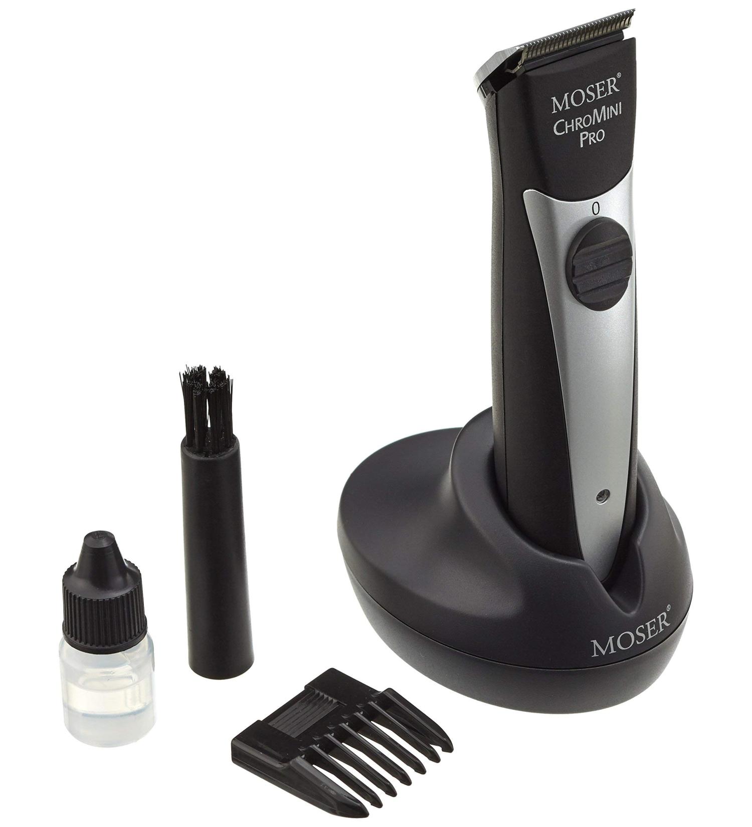 Moser 1591-0053 ChroMini Pro Trimmer | Ultra-Close Shaving | Special Edition with Diamond Blade - International Shipping Available - Buy Online on GoSupps.com