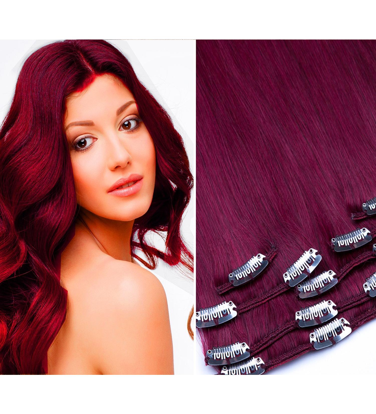 100% Remy Real Hair Clip-In Extensions Set - 7 Parts 60cm - GlamX Densions in Color 660 Castle - Perfect for International Shipping - Buy Online on GoSupps.com