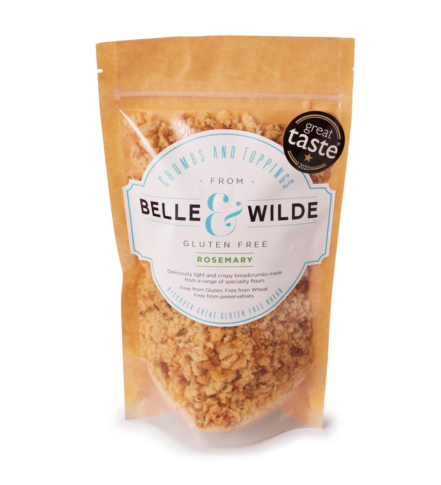 Belle & Wilde Rosemary Breadcrumbs & Toppings - 100% Natural, Preservative-Free | Vegetarian & Gluten-Free Friendly - Buy Online on GoSupps.com