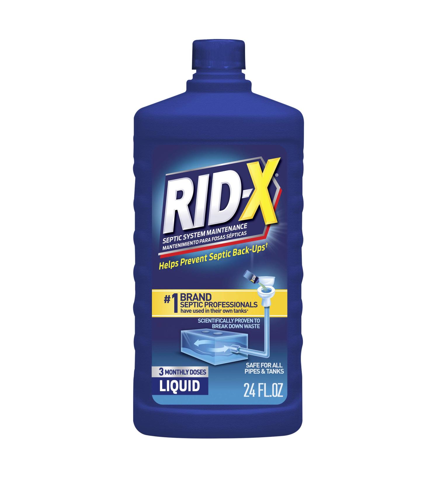 RID-X Septic Treatment 3-Month Supply Liquid - 24 fl oz - Buy Online on GoSupps.com