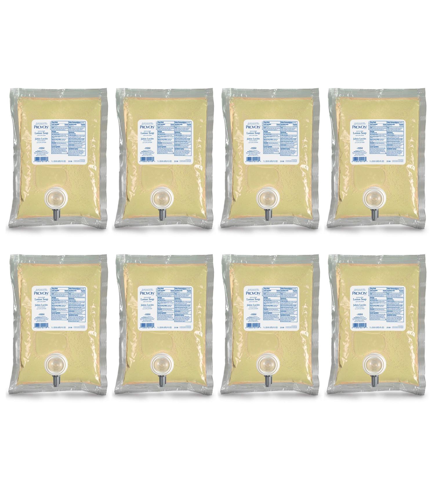 PROVON Antimicrobial Lotion Soap 1000 mL Refill for NXT Dispenser, Citrus Fragrance - Pack of 8 - Buy Online on GoSupps.com