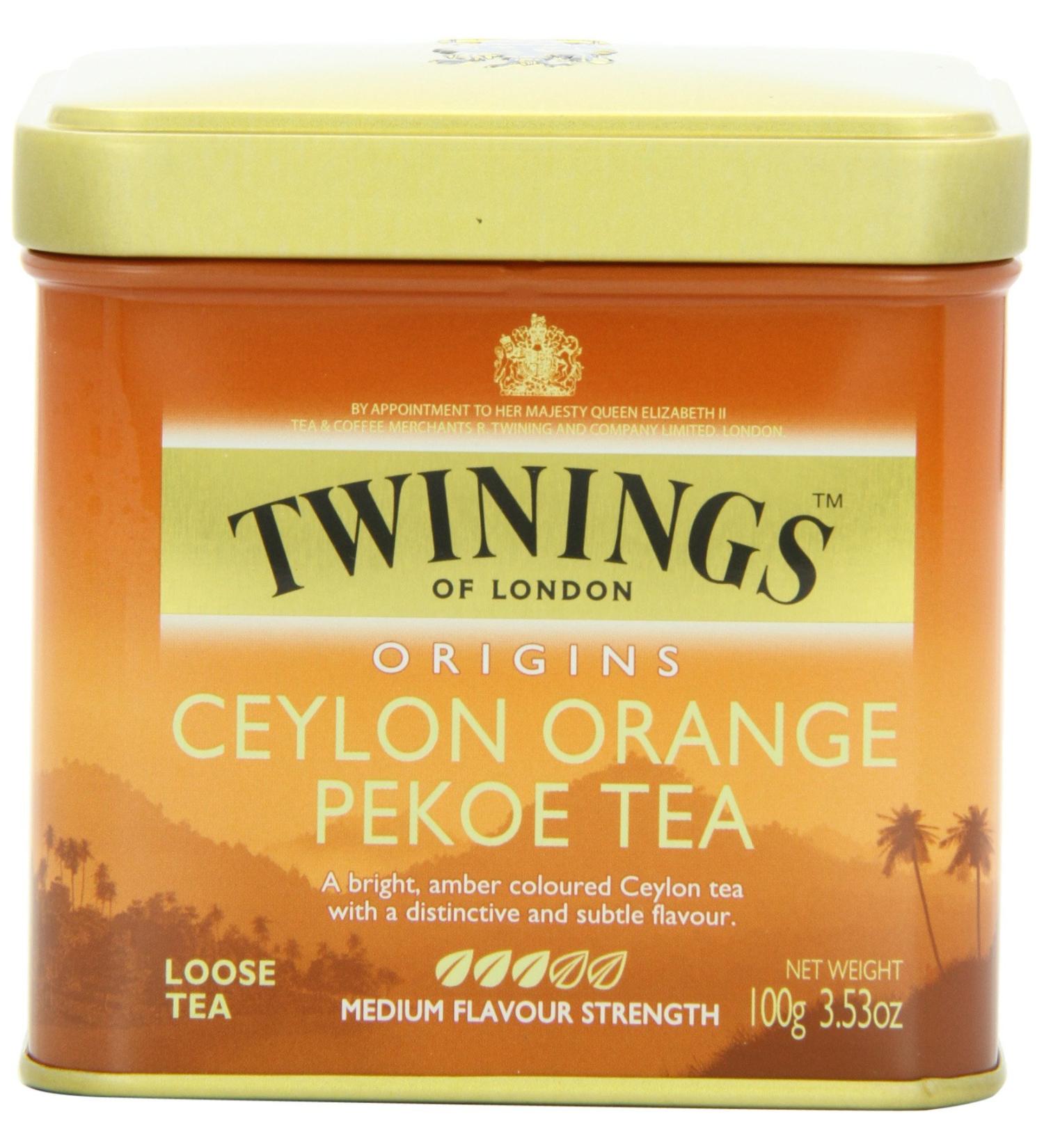 Twinings Ceylon Orange Pekoe Tea Loose Tea 3.53-Ounce Tins (Pack of 6)