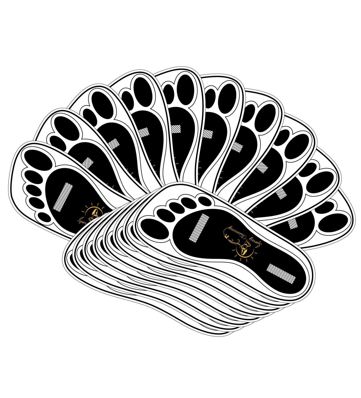 120 Pairs Disposable Black Tanning Feet Pads - Sunless Airbrush Spray Tent Foot Protectors - Buy Online on GoSupps.com