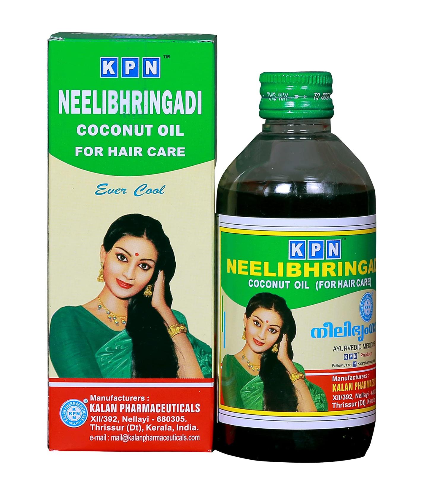 200ml Neelibhringadi Hair Oil for Hair Loss | Amla Indigo Brahmi & Coconut | KPN - Premium Hair Care - Buy Online on GoSupps.com