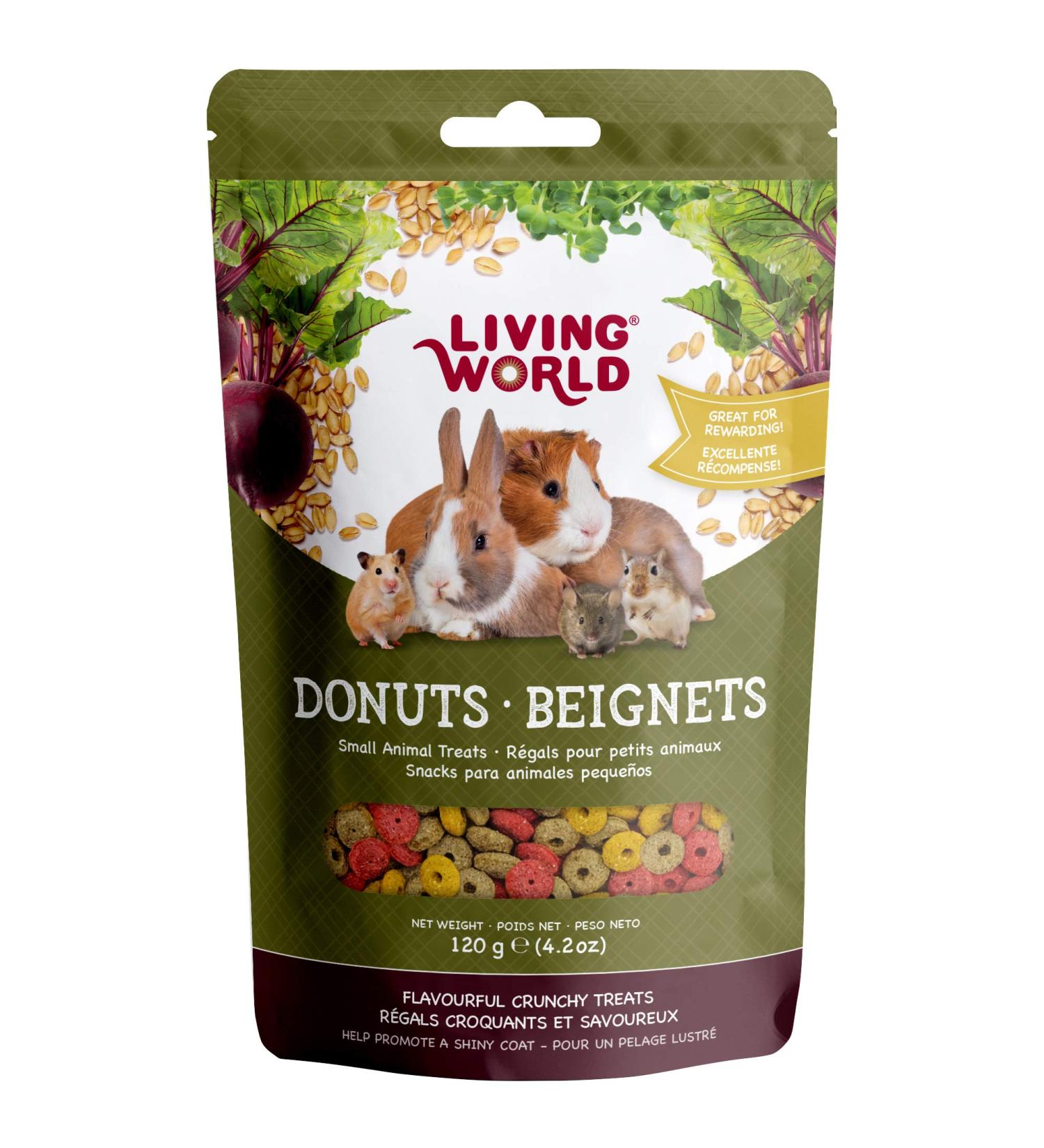Living World Small Animal Donuts - 120 g (4.2 oz) - Buy Online on GoSupps.com