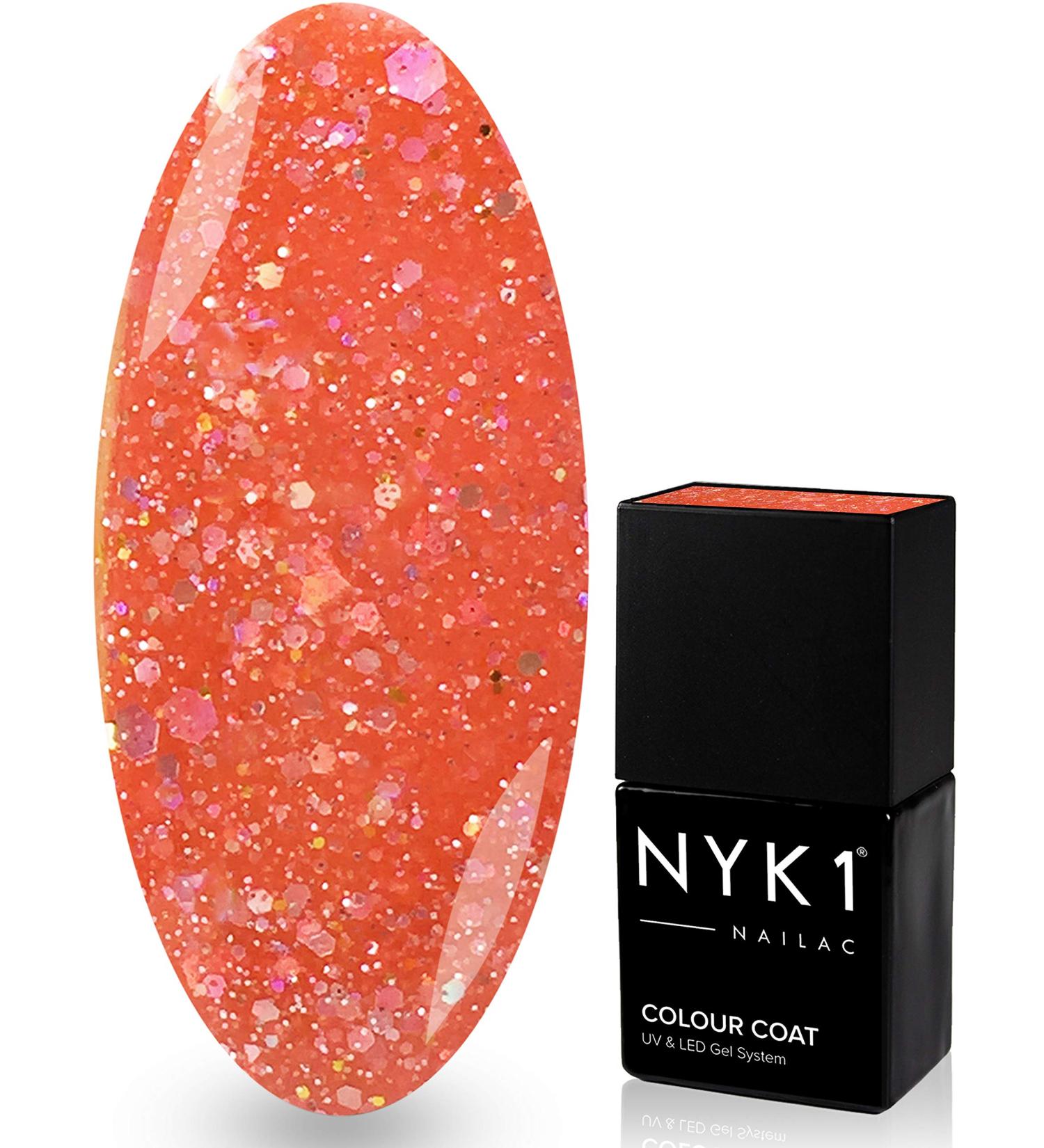 NYK1 NAILAC - DIAMOND CORAL - Professional Gel Nail Polish - UV and LED Drying - Quick Soak Off Gel Polish 10ml - Over 100 Gel Nail Polish Nailac Colours to Choose From! - Buy Online on GoSupps.com