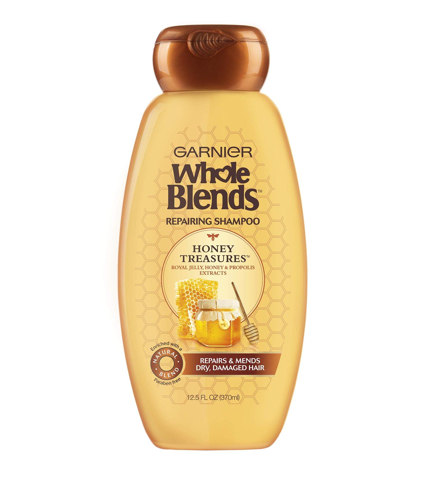 Garnier Whole Blends Repairing Shampoo Honey Treasures 12.5 oz - Nourishing Hair Care - Buy Online on GoSupps.com