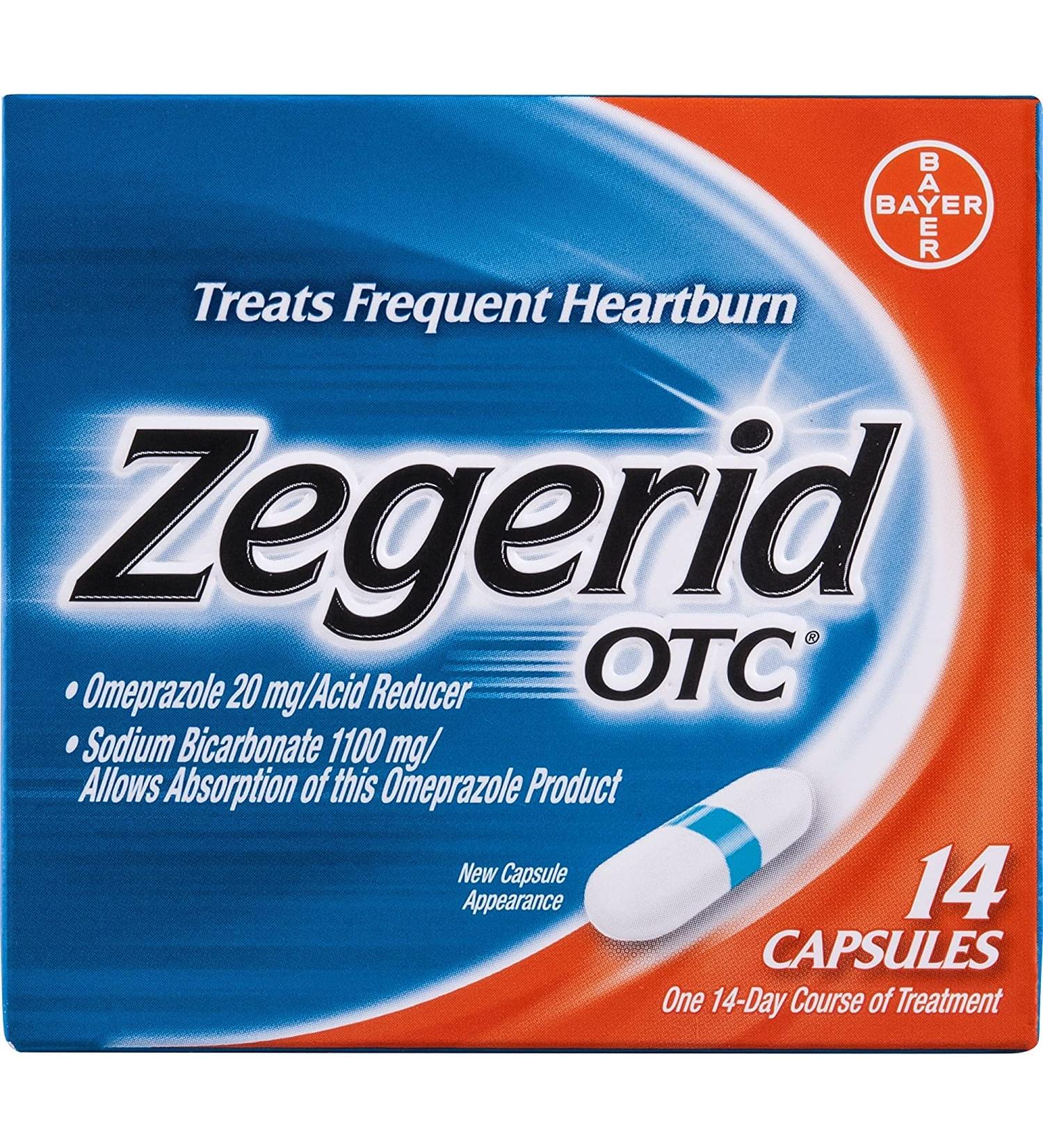 Zegerid OTC Acid Reducer Capsules 14 ct - Pack of 3 | Zegerid - Buy Online on GoSupps.com