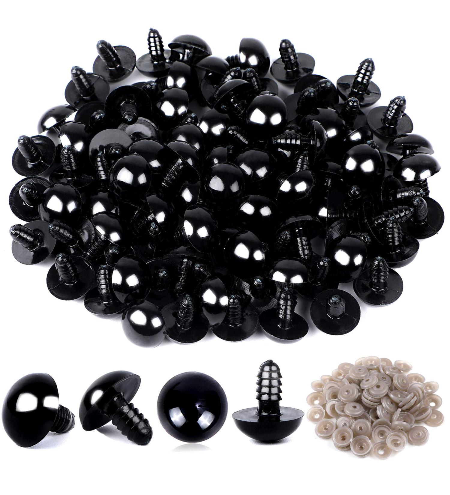 120PCS Plastic Safety Crochet Eyes with Washers (0.48Inch/12mm) - Perfect for Crochet Crafts - Buy Online on GoSupps.com