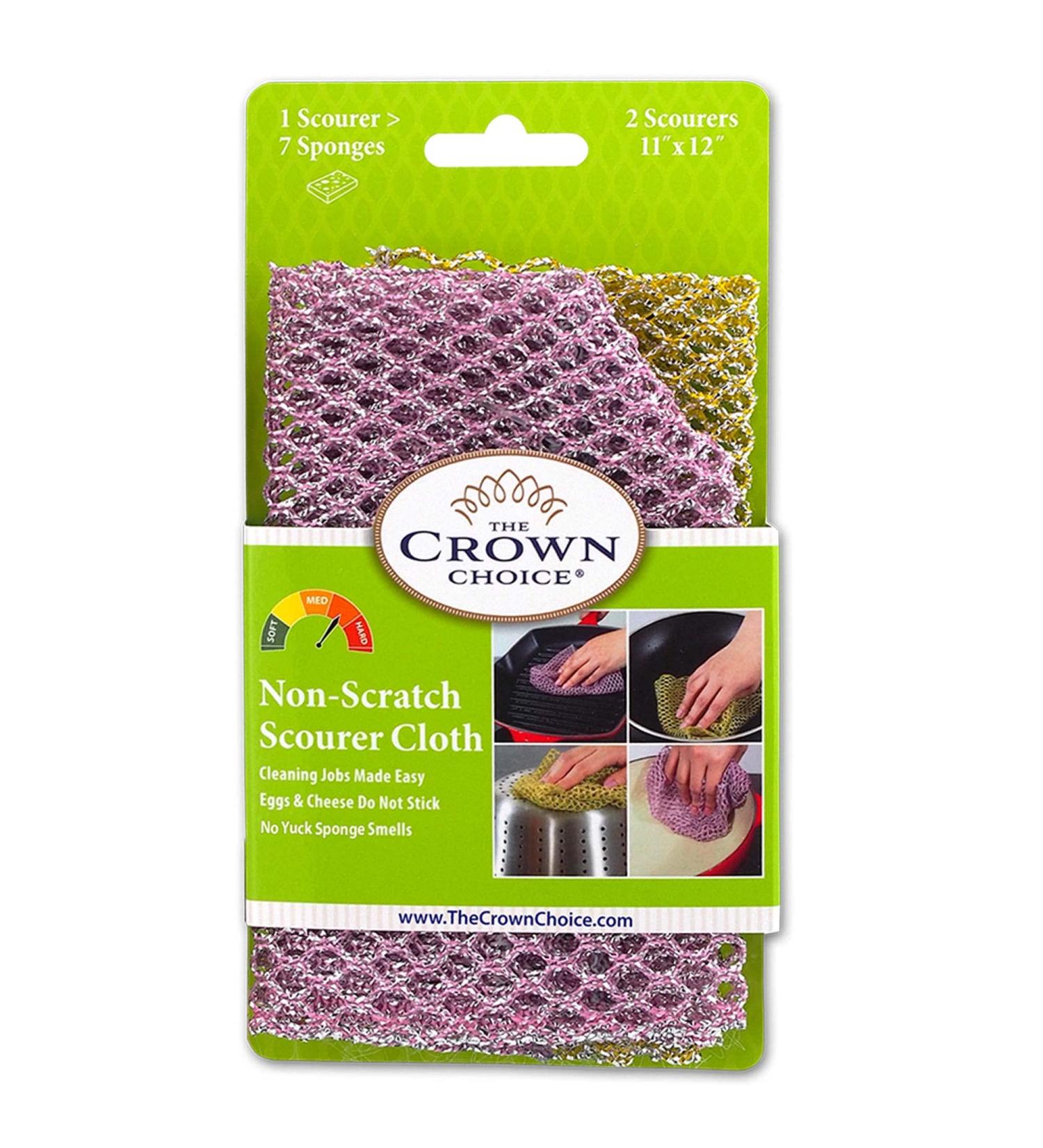 Heavy Duty Non Scratch Scouring Pads and Pot Scrubbers - Durable Mesh Dish Cloth - Odor-Free Pan Cleaner - Korea Made 2PCs - Buy Online on GoSupps.com