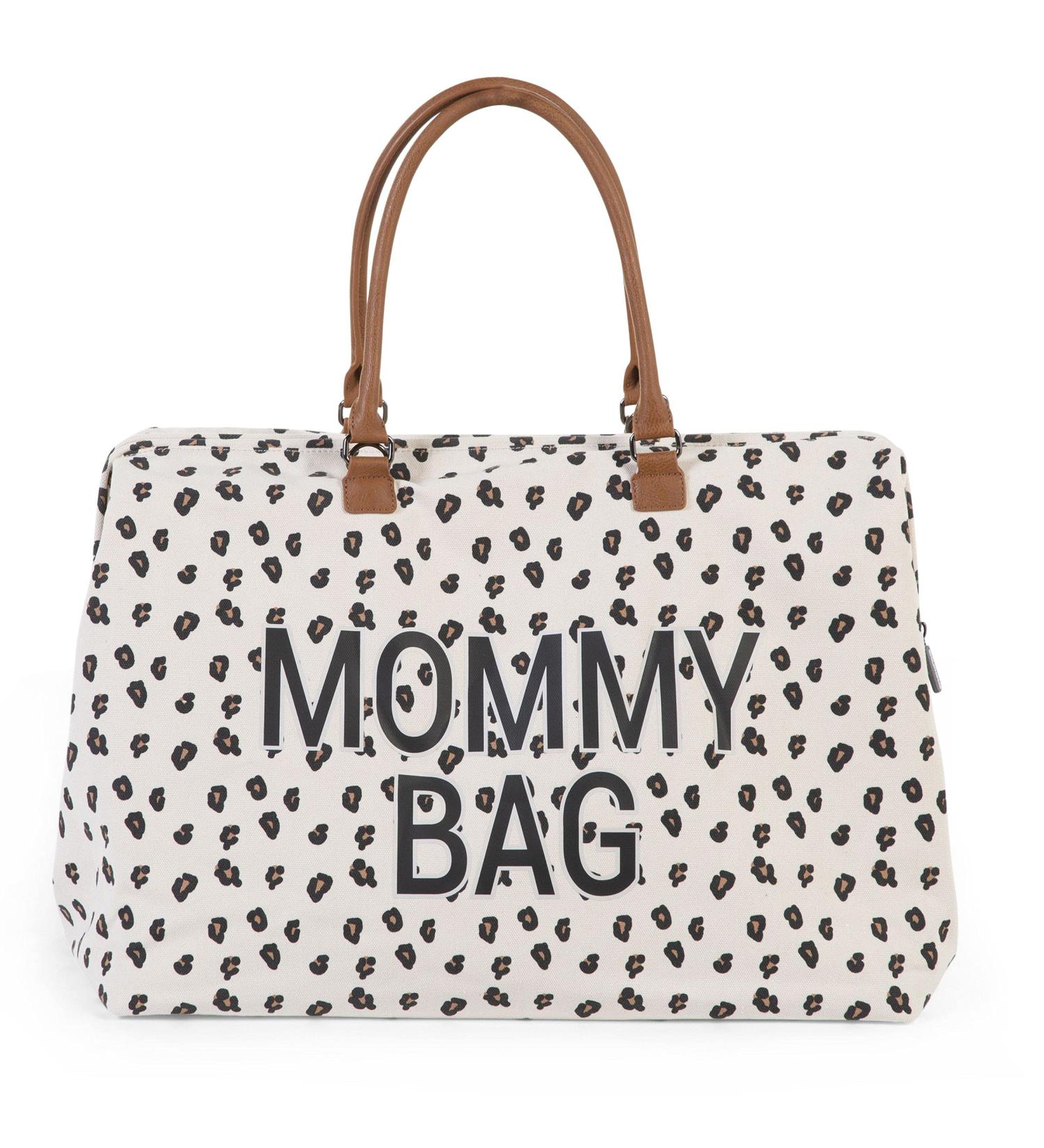 Childhome Mommy Bag | Large Capacity Travel & Changing Bag with Isotherm Pocket | Adjustable Shoulder Strap | Stylish Leopard Design - Buy Online on GoSupps.com