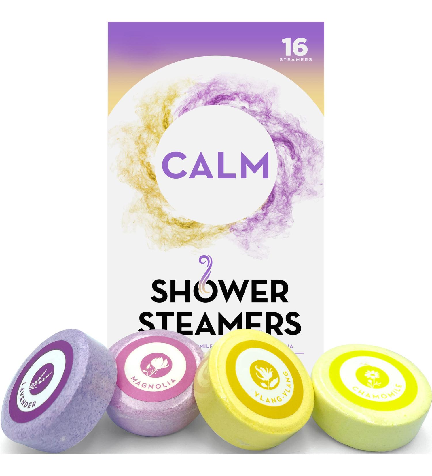 XXL Aromatherapy Shower Steamers 16-Pack for Women - Shower Bombs with Assorted Essential Oils for Relaxation and Wellness - Buy Online on GoSupps.com