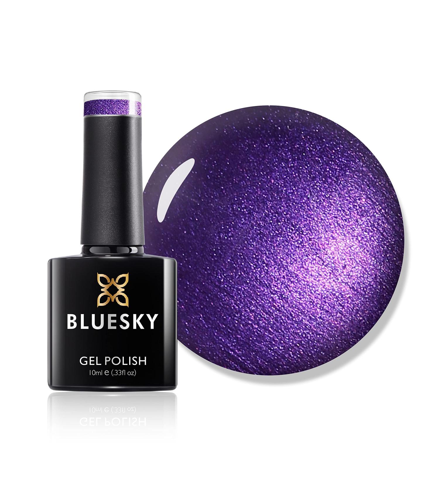 Bluesky Gel Nail Polish Purple Grape 80551 Dark Long Lasting Chip Resistant 10 ml (Requires Drying Under UV LED Lamp) - Buy Online on GoSupps.com