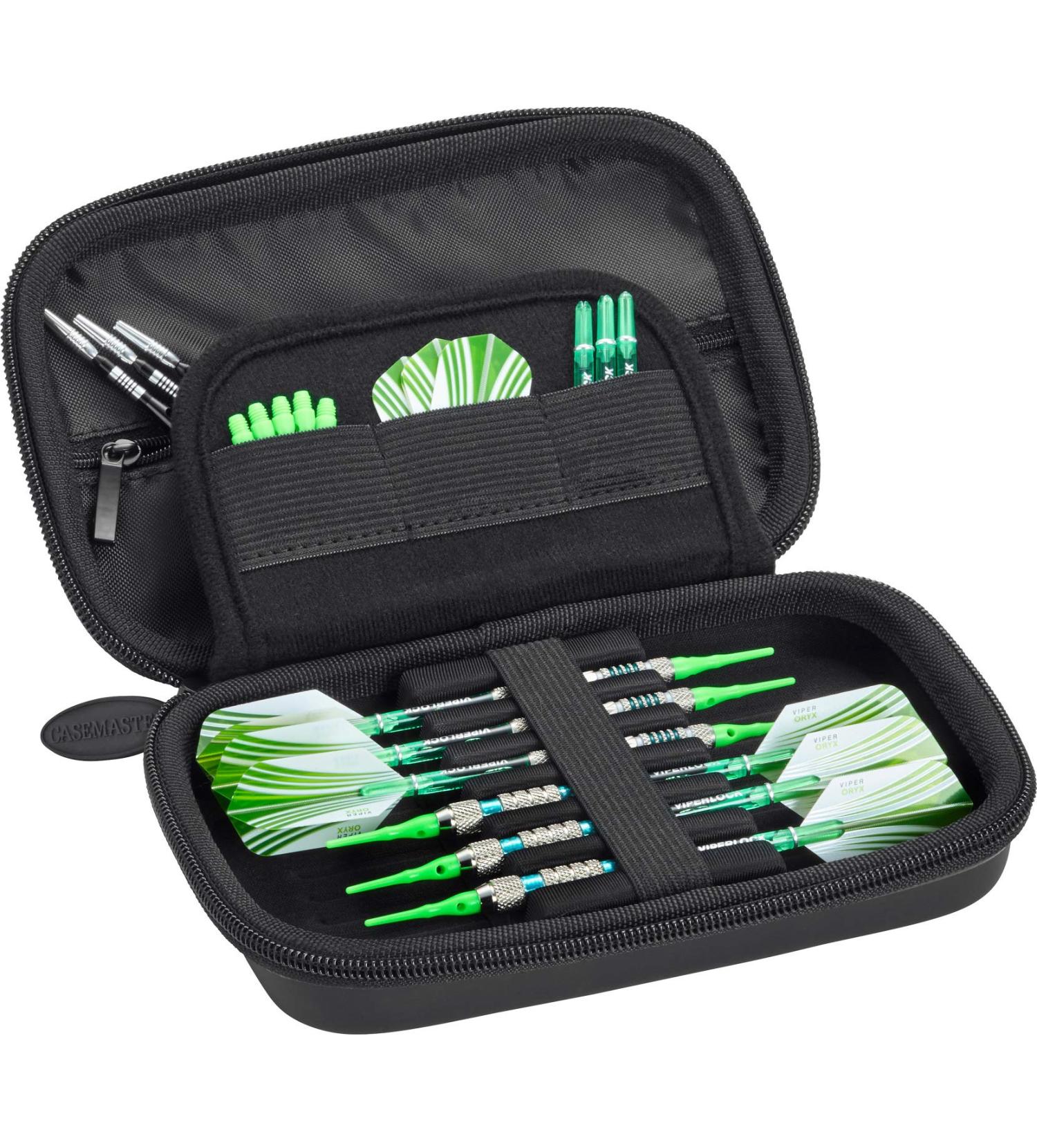 Casemaster Sentinel Dart Case - Holds 6 Darts and Accessories - Black - Buy Online on GoSupps.com