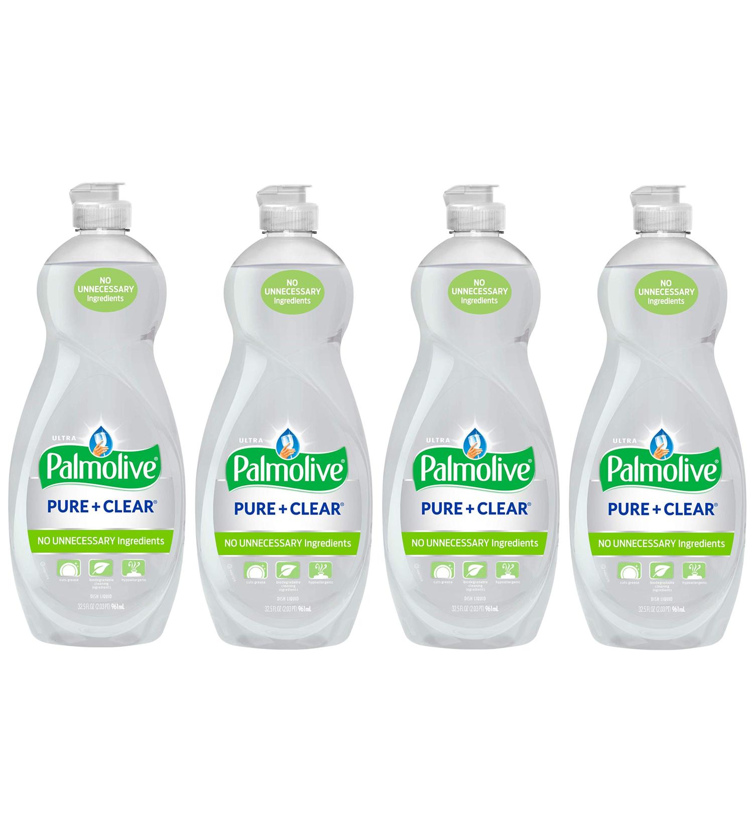 Palmolive Ultra Liquid Dish Soap - Pure & Clear 4 Count 130 Fl Oz | Buy Online | Fast International Shipping - Buy Online on GoSupps.com