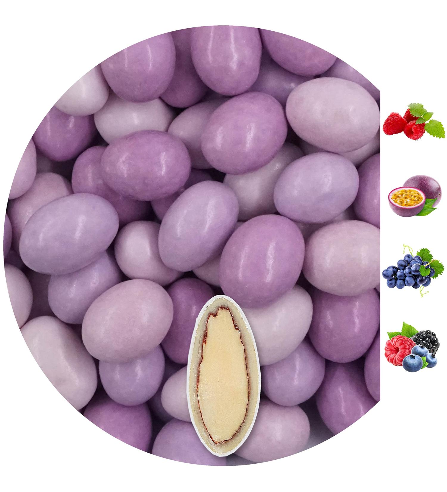 1kg Lilac-Purple Shine Chocolate Mixture - Almond Wedding Baptism Favors & Guest Gifts | Sweet Confetti & Sugar Candy Bar - Buy Online on GoSupps.com