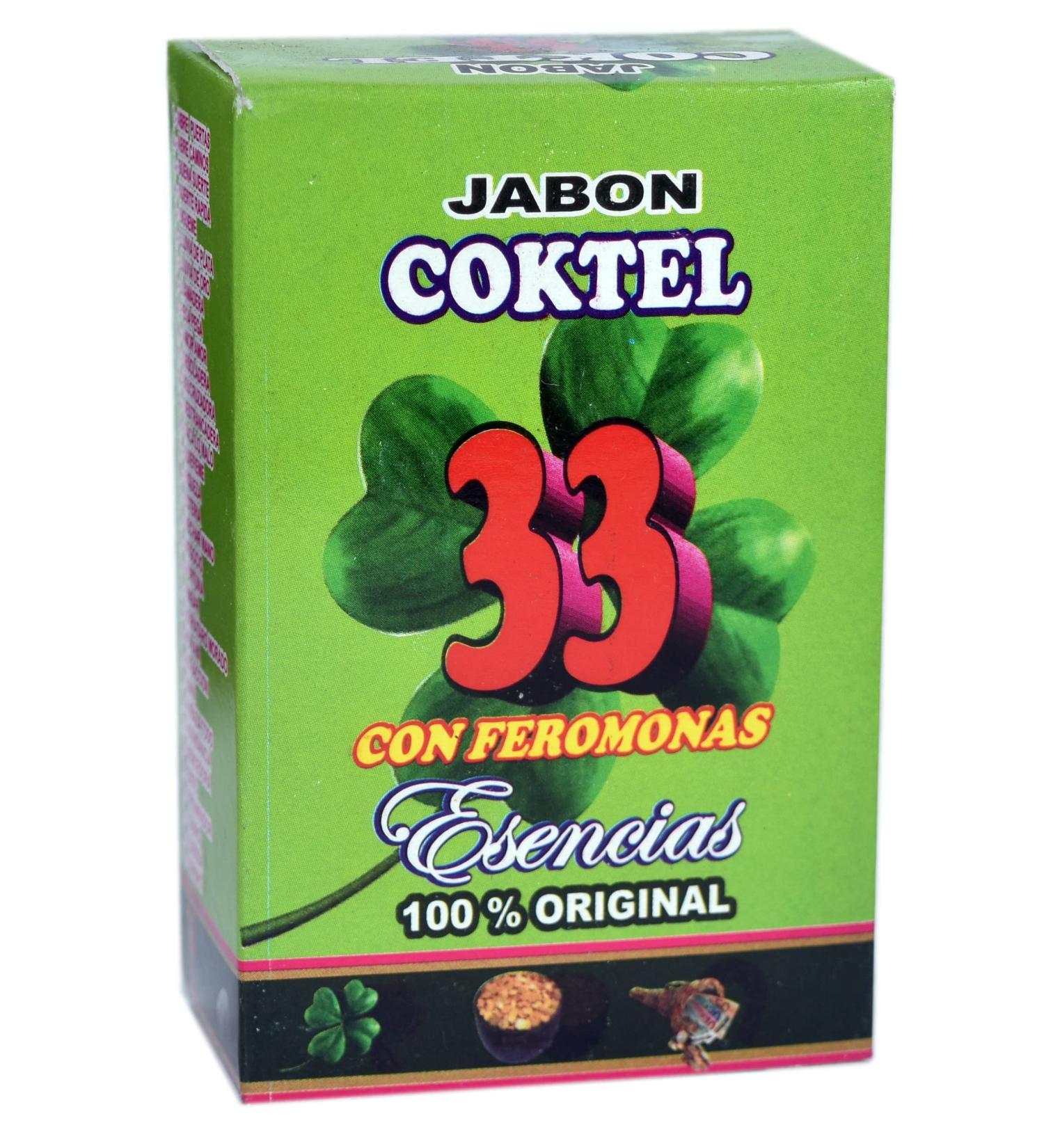 1 PC 33 PHEROMONES SOAP 33 CON FEROMONAS JABON 100G 3.53 Oz.