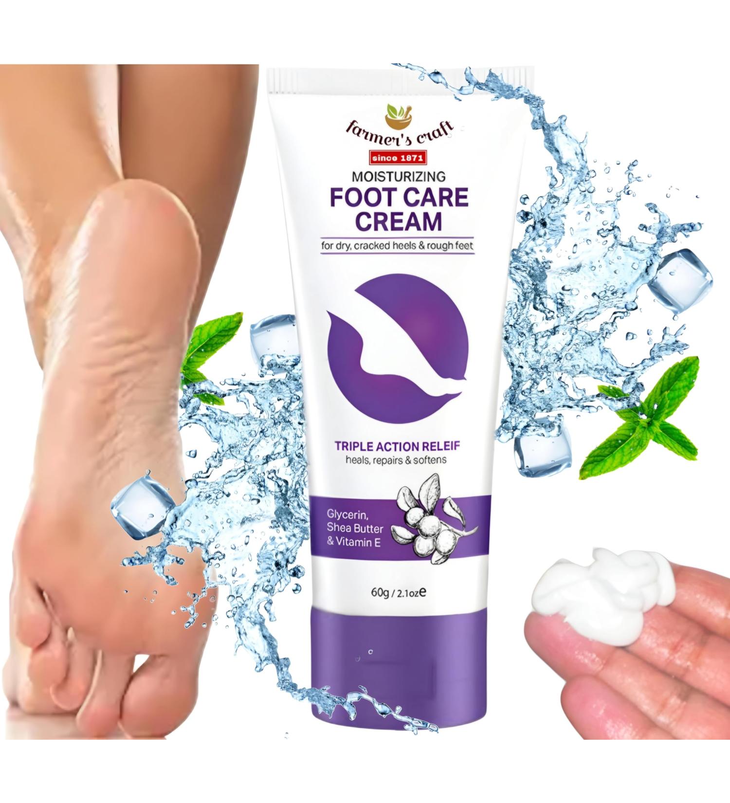 Triple Action Instant Callus Remover for Feet - Moisturizing Milk Cream with Vitamin E Glycerine & Shea Butter - Heals Dry Cracked Heels & Softens Rough Skin - Buy Online on GoSupps.com
