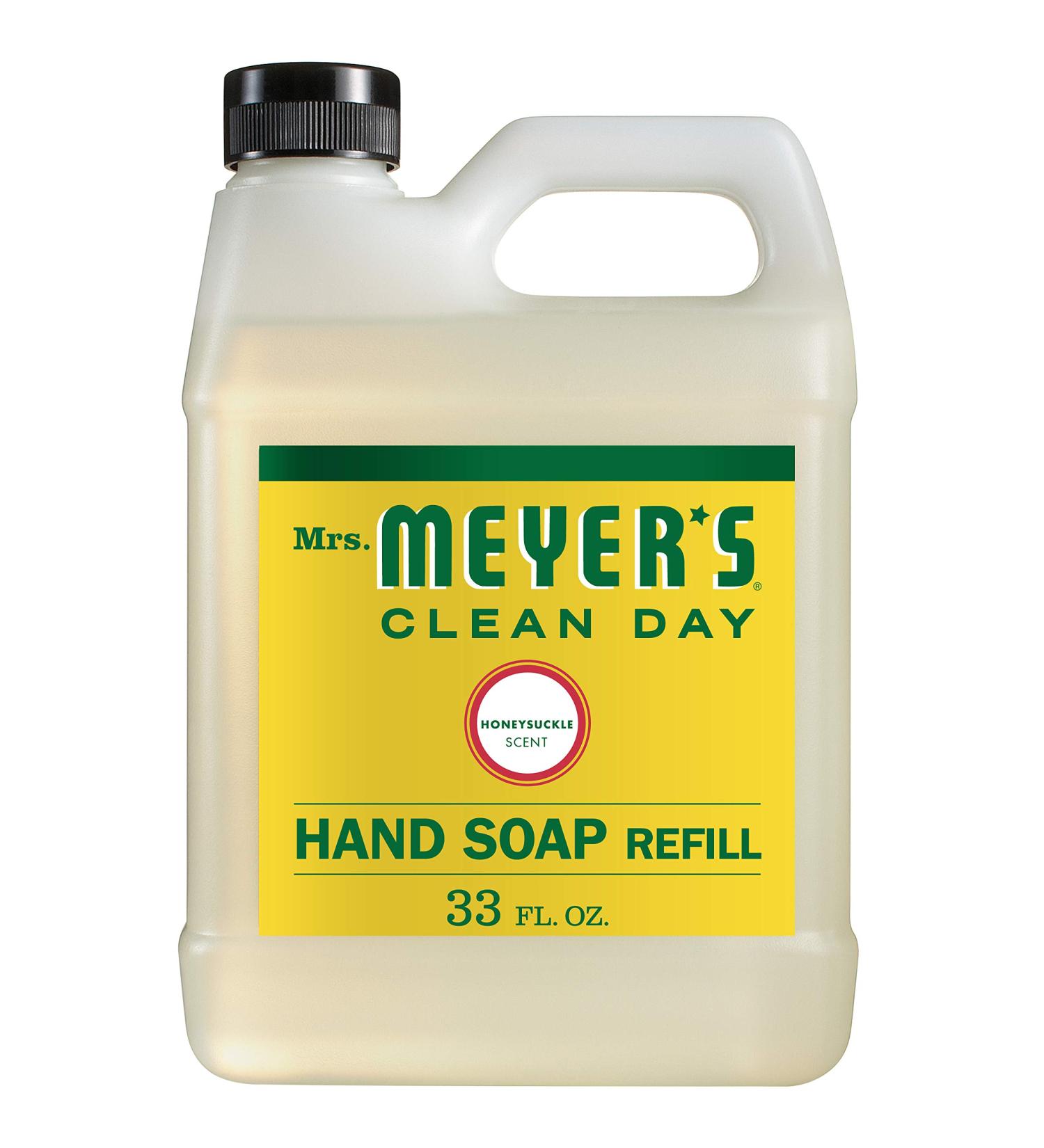 Mrs. Meyer's Honeysuckle Hand Soap Refill - 33 oz Biodegradable Formula - Buy Online on GoSupps.com