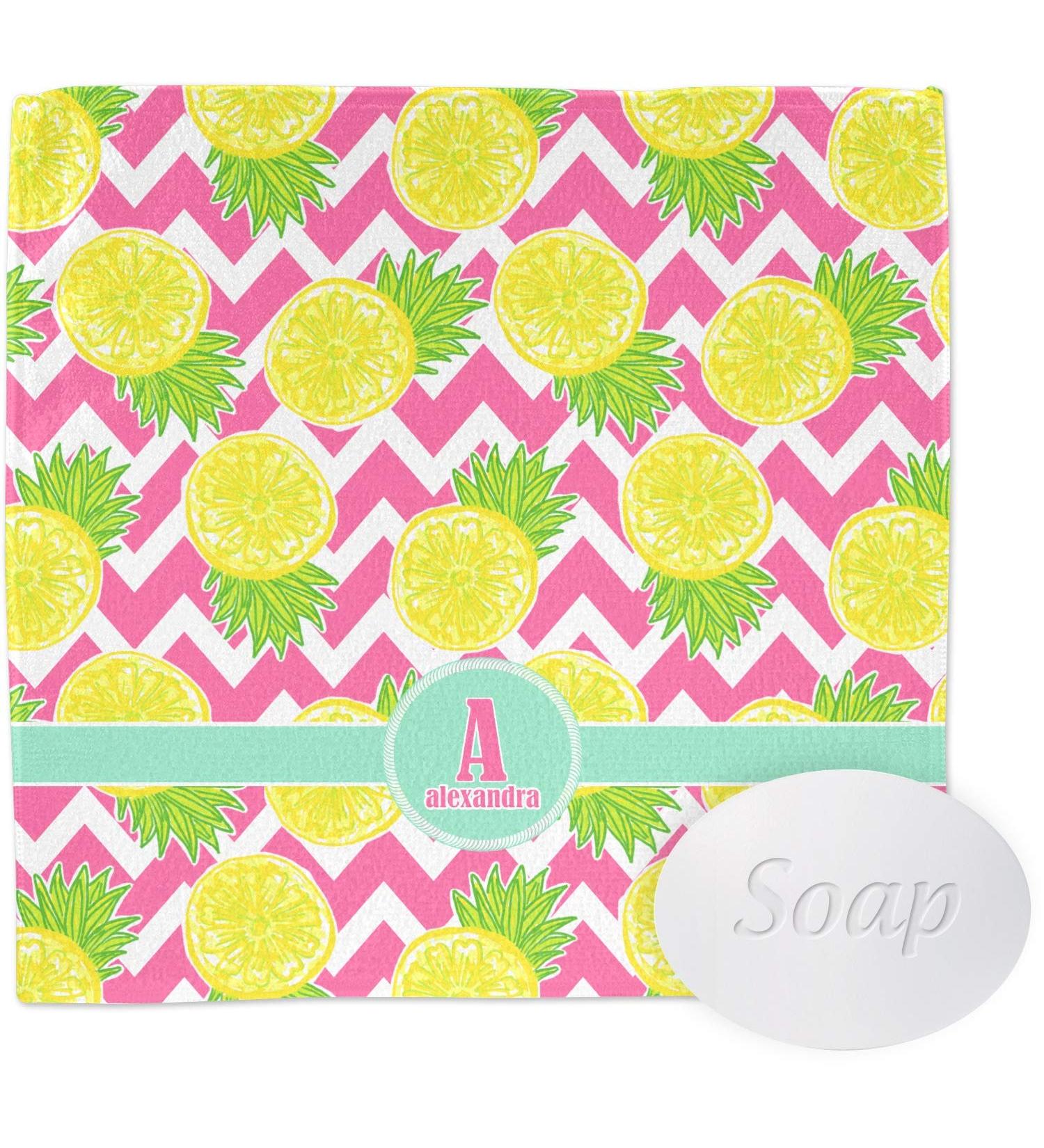 YouCustomizeIt Personalized Pineapples Washcloth