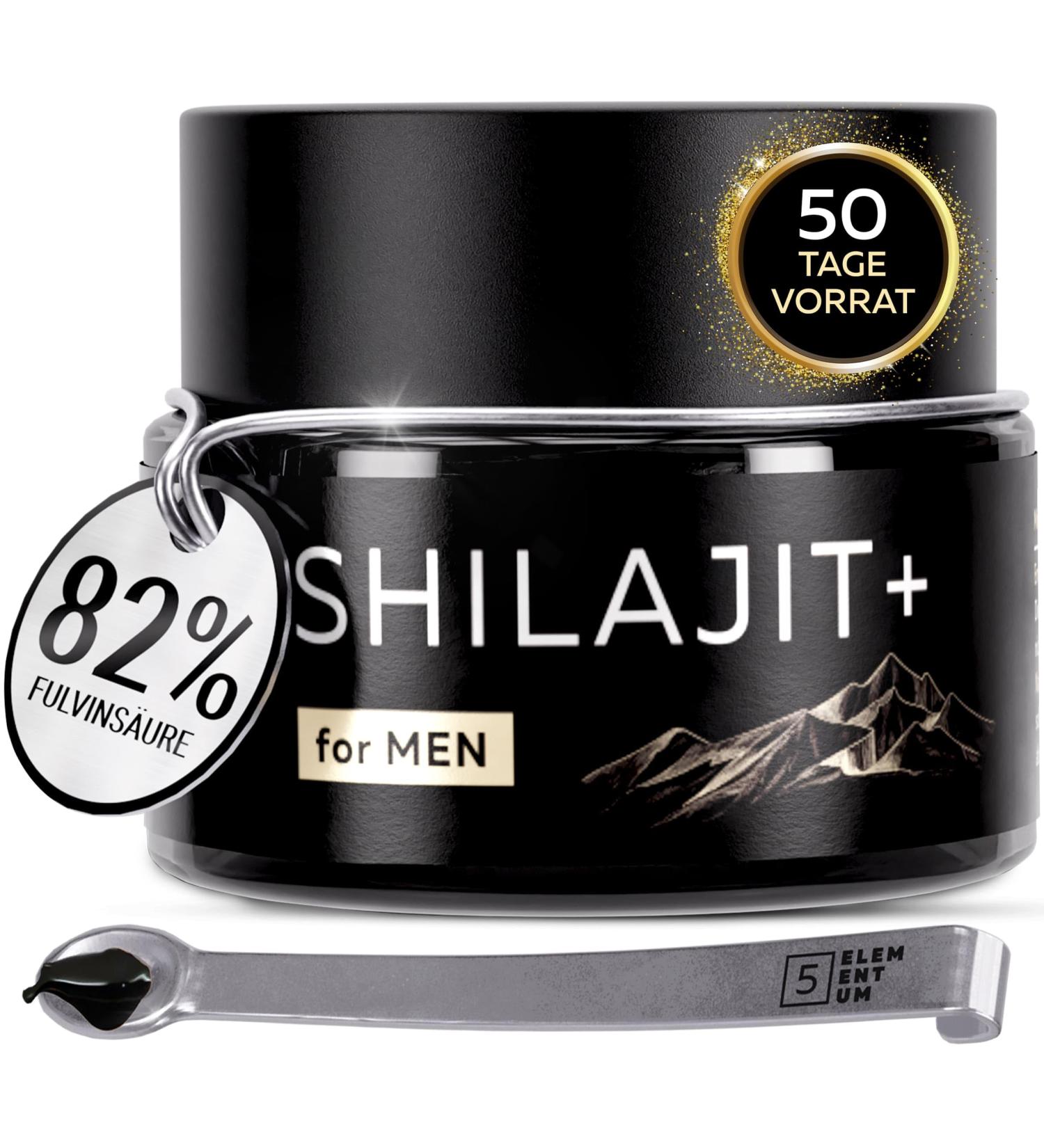 Buy Premium Shilajit Original Himalaya - 82% Fulvic Acid 87 Minerals 25g - High-Dose Mumijo for Men - Boost Energy & Wellness - Buy Online on GoSupps.com