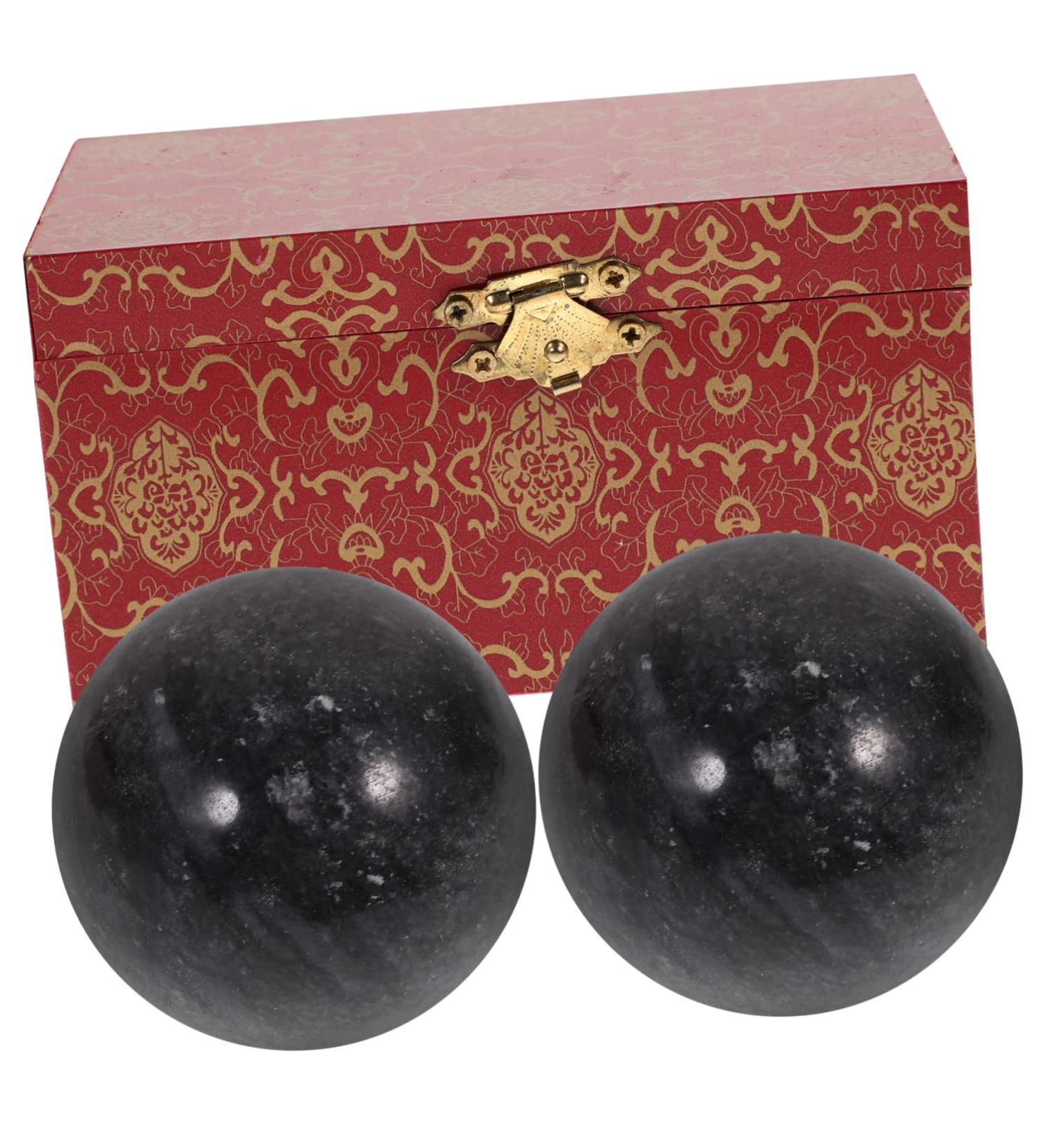 Fomiyes 2-St Glockenspiel Acupunctive Massage Baoding Balls - Chinese Stress-Relief & Relaxation Wooden Balls for Gymnastics & Body Massage - Buy Online on GoSupps.com