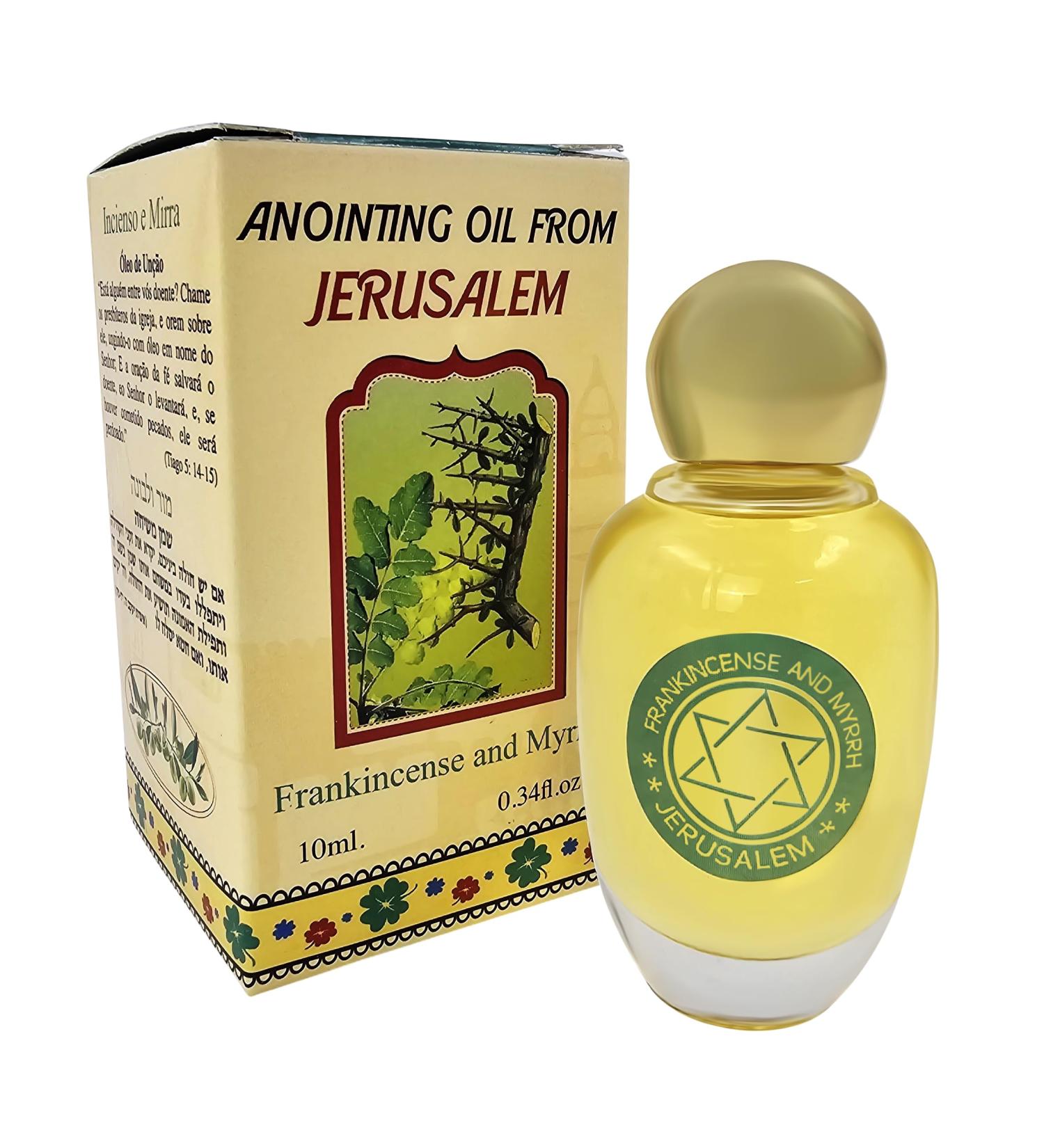 Frankincense & Myrrh Anointing Oil from Jerusalem Holy Land Biblical Spices 10 ml Bottle Premium Quality Holy Oil for Prayer Blessing & Protection - Buy Online on GoSupps.com