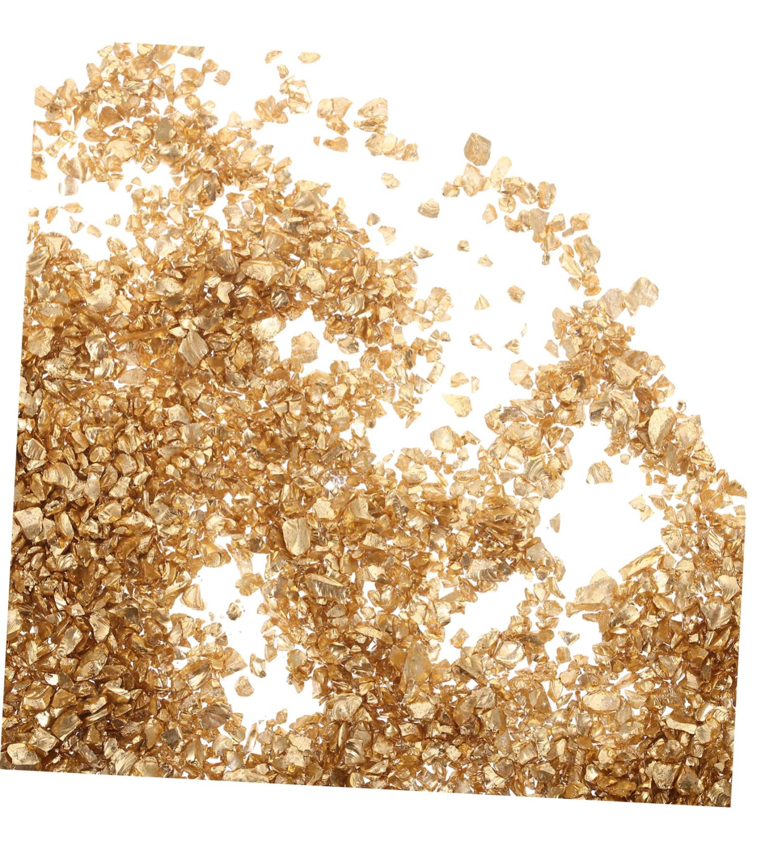 Beaupretty 1 Glass Chip Metallic Chips for Nail Arts Crushed Irregular Glass Socking Stuffers Irregular Glass Sequins Shiny Nail Glitter Resin Gems for Nails Epoxy Charms Scrapbook 3d Vintage 0.5X0.3cm Golden - Buy Online on GoSupps.com