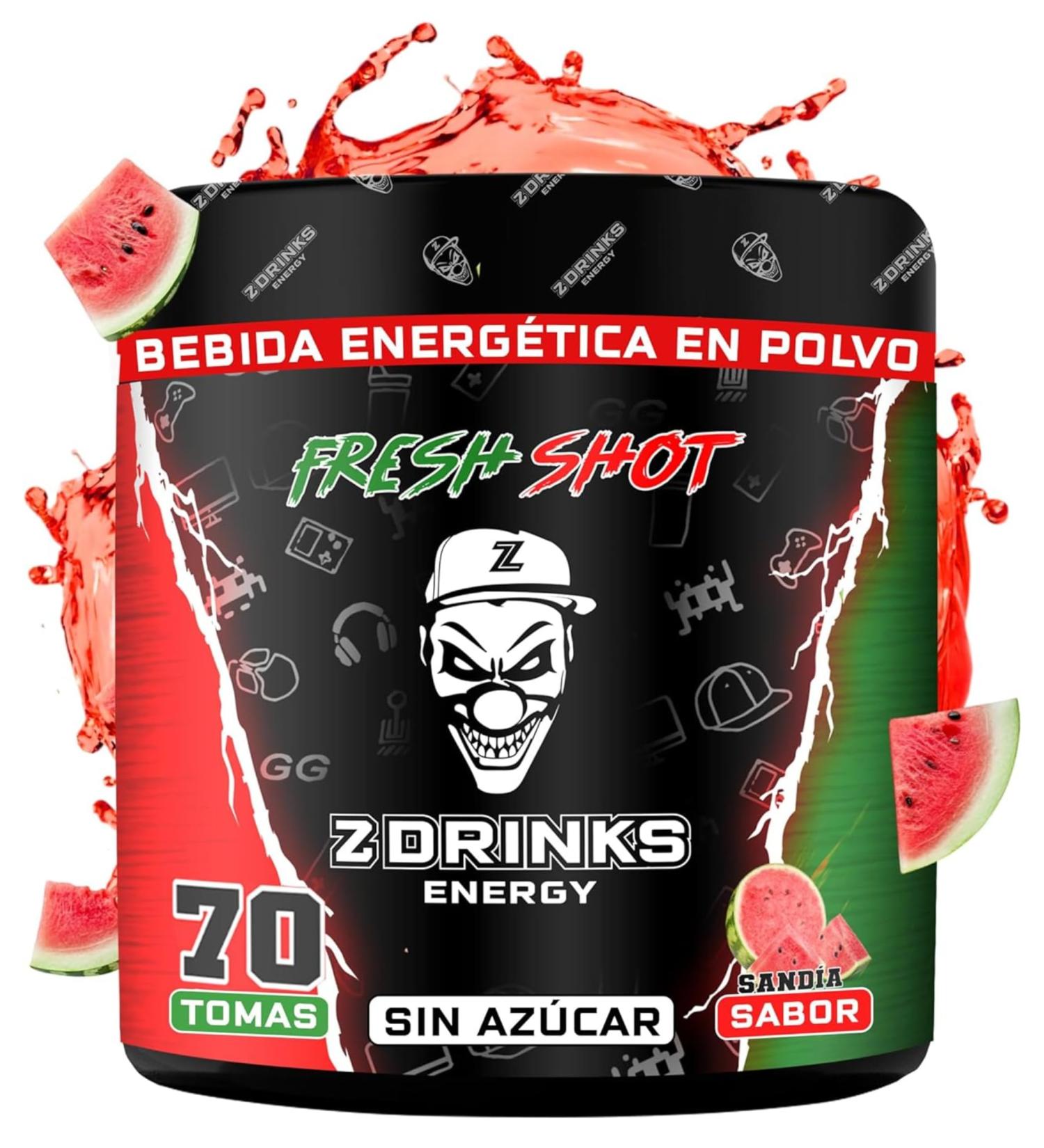  Z ZDRINKS ENERGY Z Drinks - Sugar Free Powdered Energy Drink - 40 Services Watermelon Flavour Low Calorie (16 Lime) with Vitamins and Minerals - Buy Online on GoSupps.com