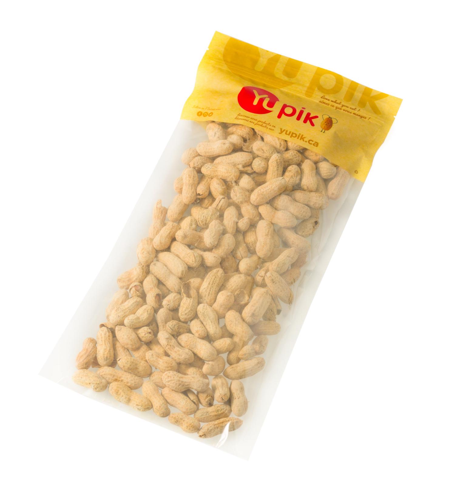 Yupik Dry Roasted Salted Peanuts In Shell 1 kg 6 Count Kosher Gluten-Free Vegan Whole Seasoned Nuts with Shell Lightly Roasted Oil-Free High in Fiber Savory Snack Once Shelled Salted Peanuts 6 kg