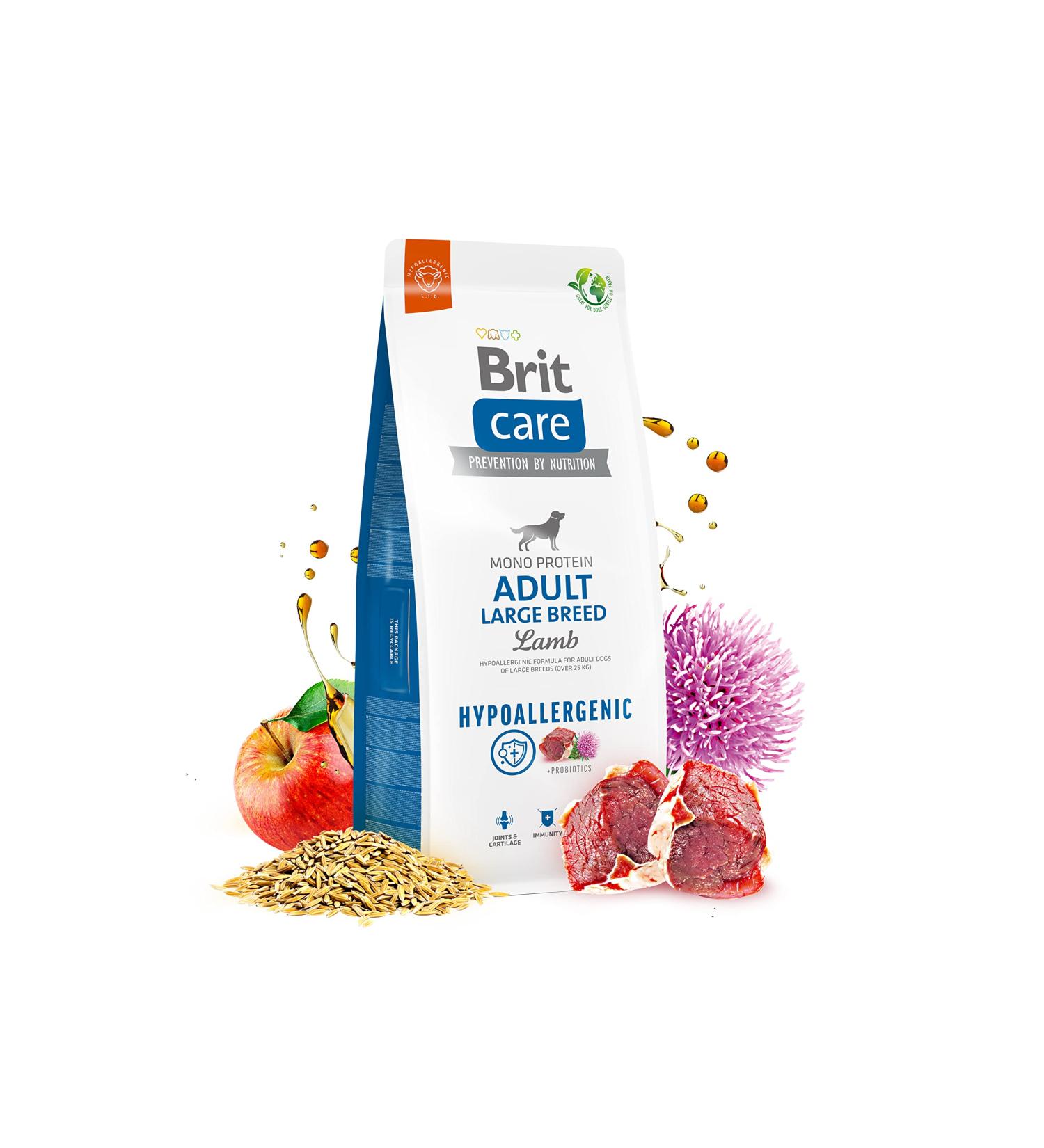 BRIT Care Hypoallergenic Adult Large Breed Lamb - Dry Dog Food - 3 kg