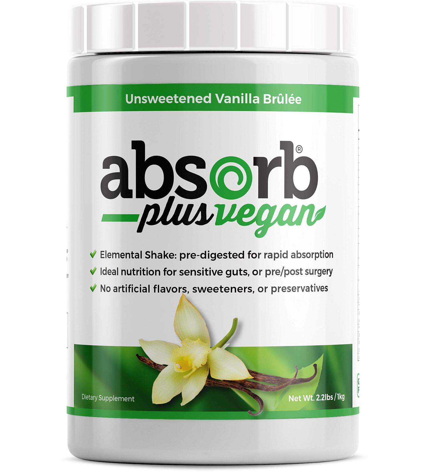 Abbey Plus Isolate Protein - Natural Diet Supplement for Gut Health | Non-GMO Lactose-Free Unsweetened Vanilla Brule - 1kg - Buy Online on GoSupps.com