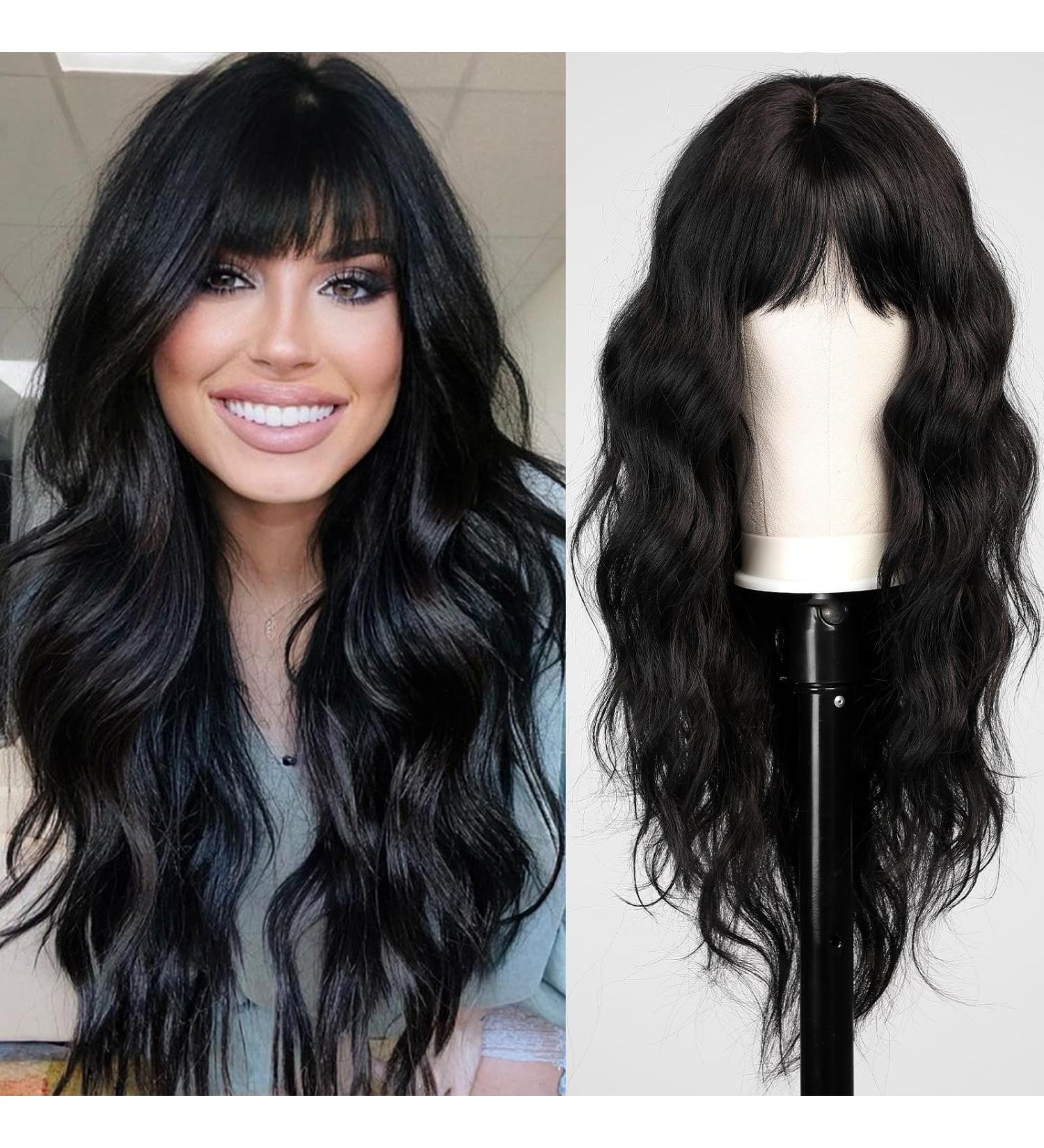 Buy Haircube Black Wig with Pony | Long Wavy & Curly Synthetic Wig for Women | Perfect for Daily & Party Use - Buy Online on GoSupps.com