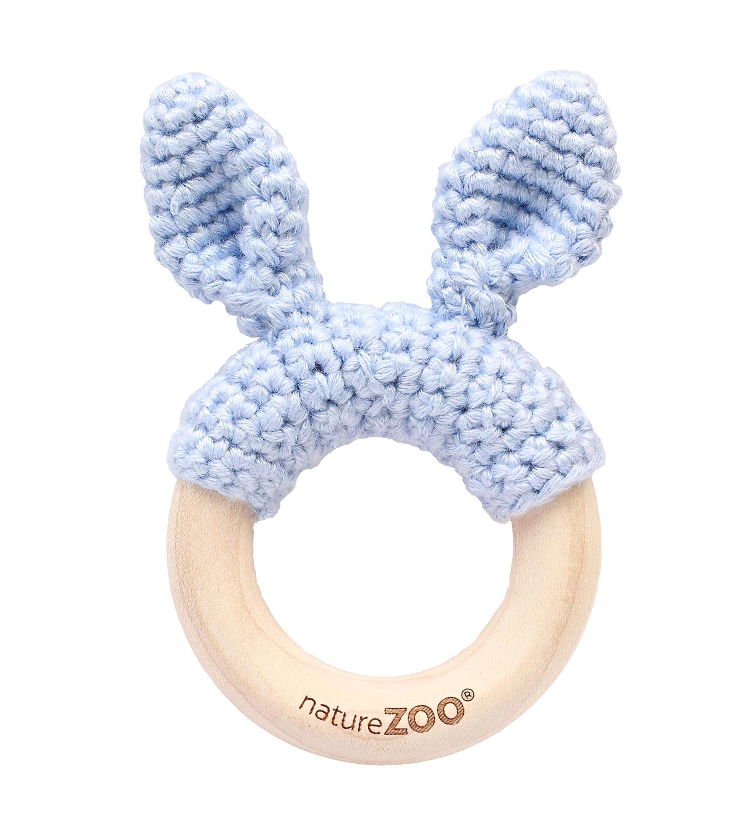 Naturezoo Bei ring - Light Blue | Premium Baby Teething Ring | Safe & Soothing Solution for Infants - Buy Online on GoSupps.com