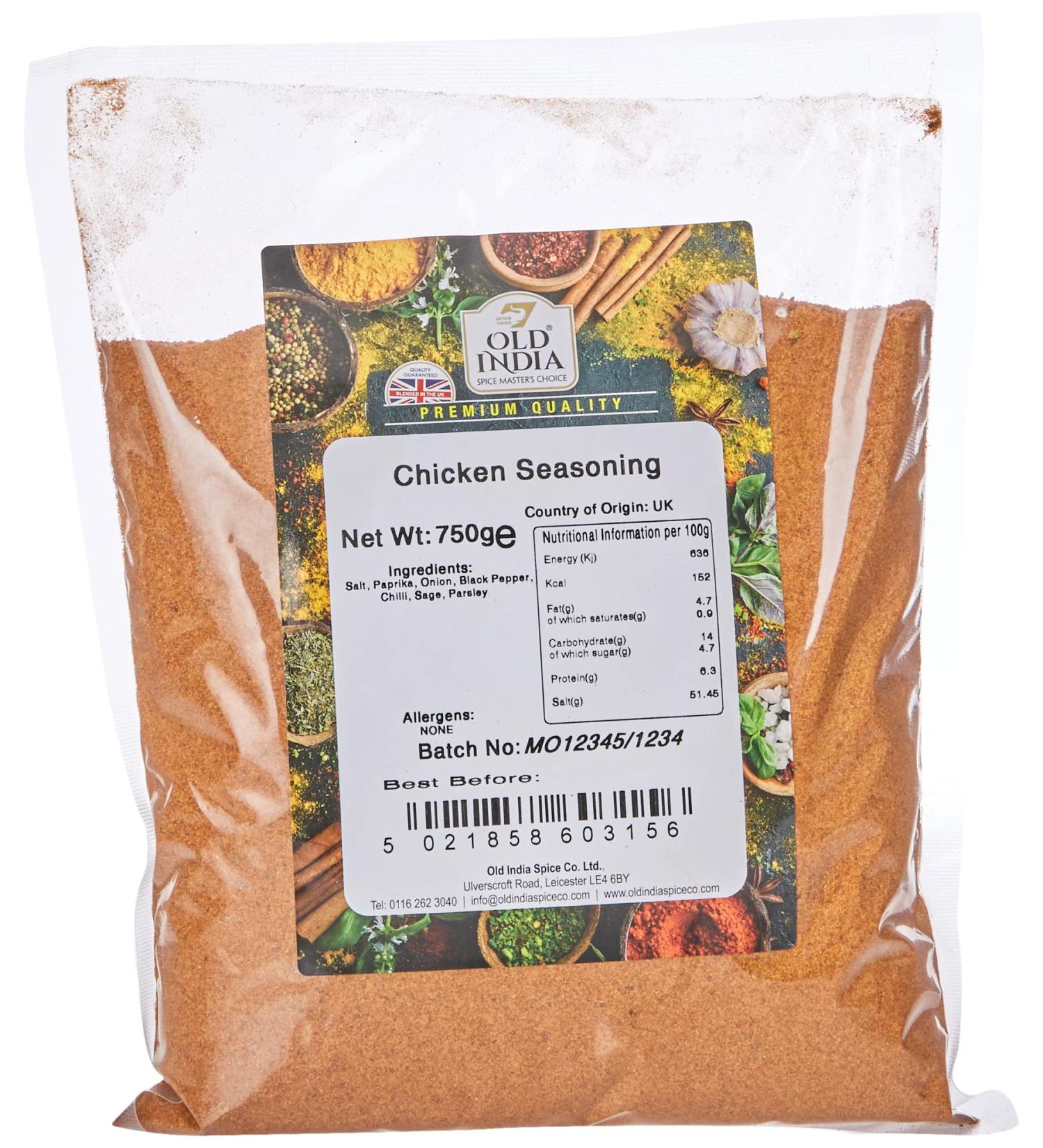 Old India Chicken Seasoning 750g - Authentic blend for delicious chicken dishes - Buy Online on GoSupps.com