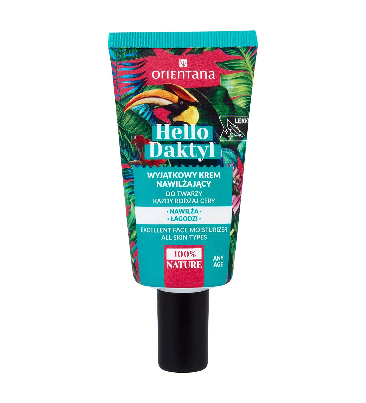 Orientana - Natural Moisturising Face Cream Hello Dactyl | Date Extract | Natural Vegan | Light Cream-Gel Texture | Nourishes Moisturises and Regenerates Every Skin Type - 40ml DATE & LOTUS FLOWER - Buy Online on GoSupps.com