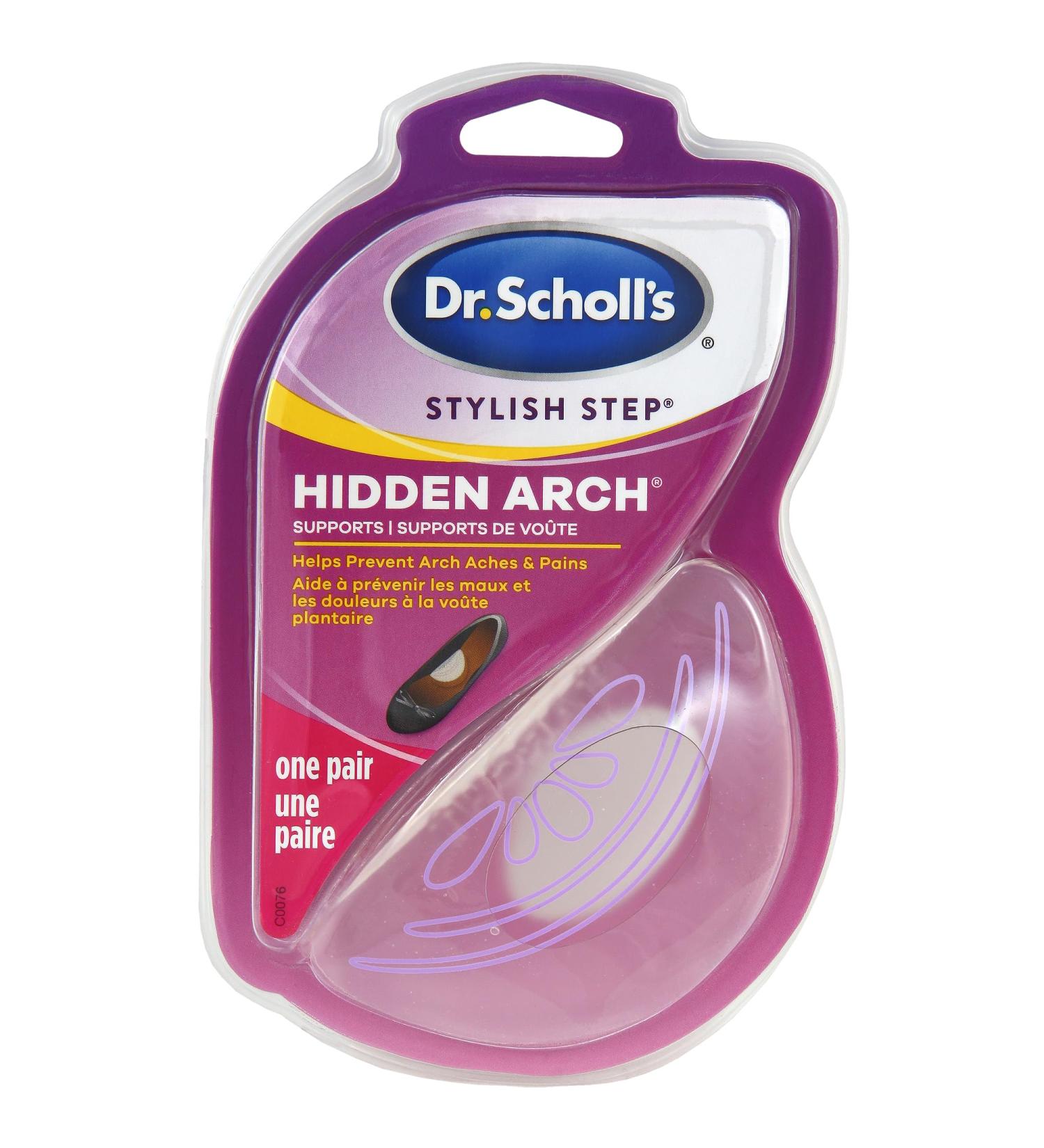 Dr. Scholl's HIDDEN ARCH SUPPORTS for Flats (One Size) // Discreet Supports with Soft Gel Comfortably Support Arches to Prevent Arch Pain Often Associated with Flat Weak Fallen or High Arches - Buy Online on GoSupps.com