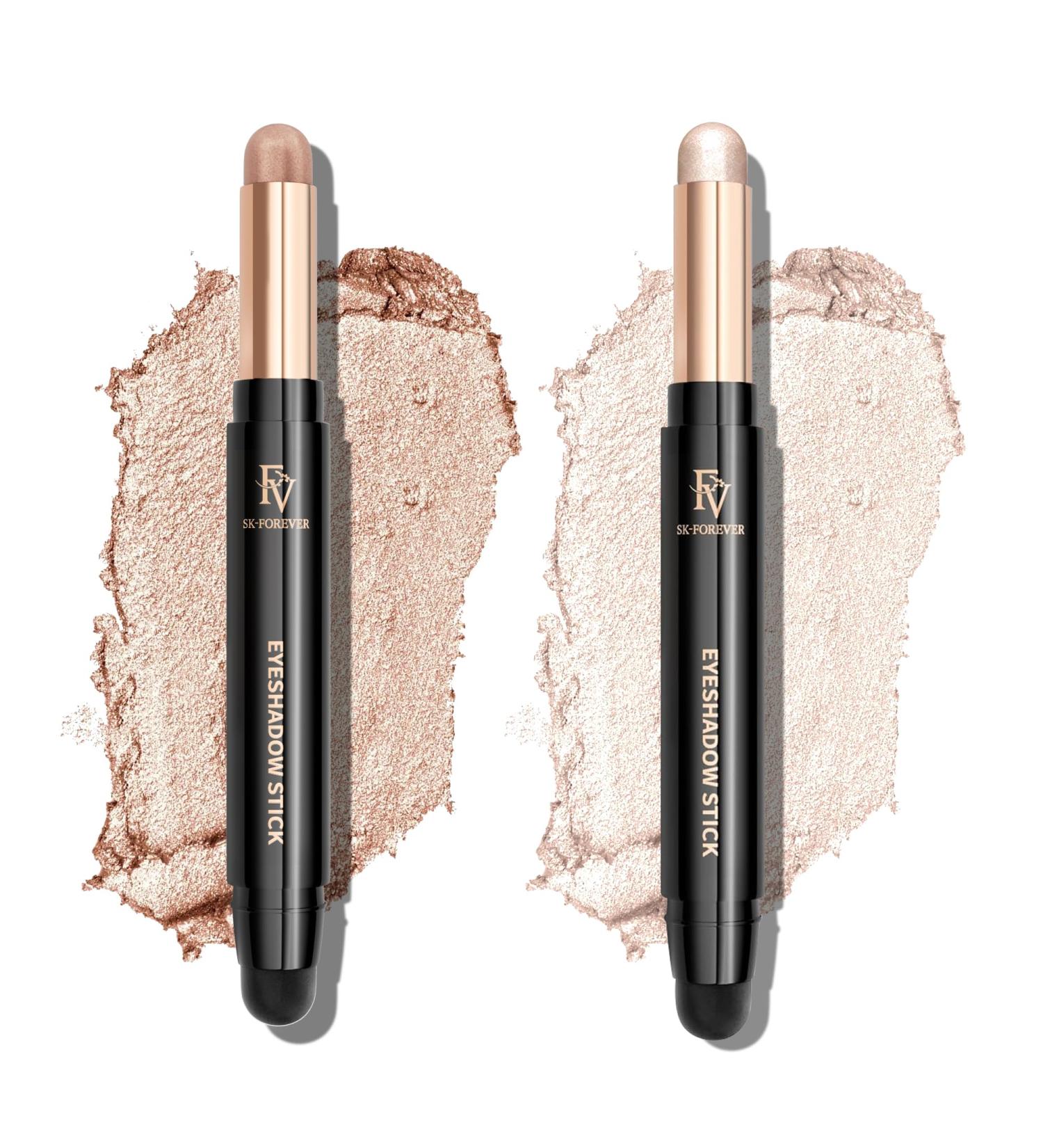 FV 2 x Long Lasting Eyeshadow Pencil Cream Waterproof & High Pigmentation Champagne & Pearl Shimmer - Buy Online on GoSupps.com