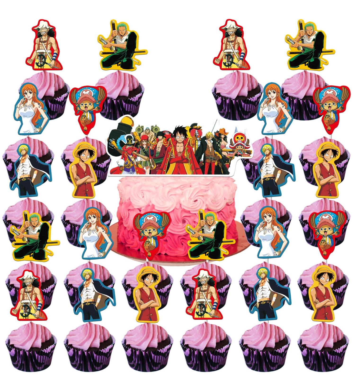 25 Pcs Cartoon Birthday Cake Toppers and Cupcake Toppers - Theme Party Decorations Supplies (hzw duo) - Buy Online on GoSupps.com